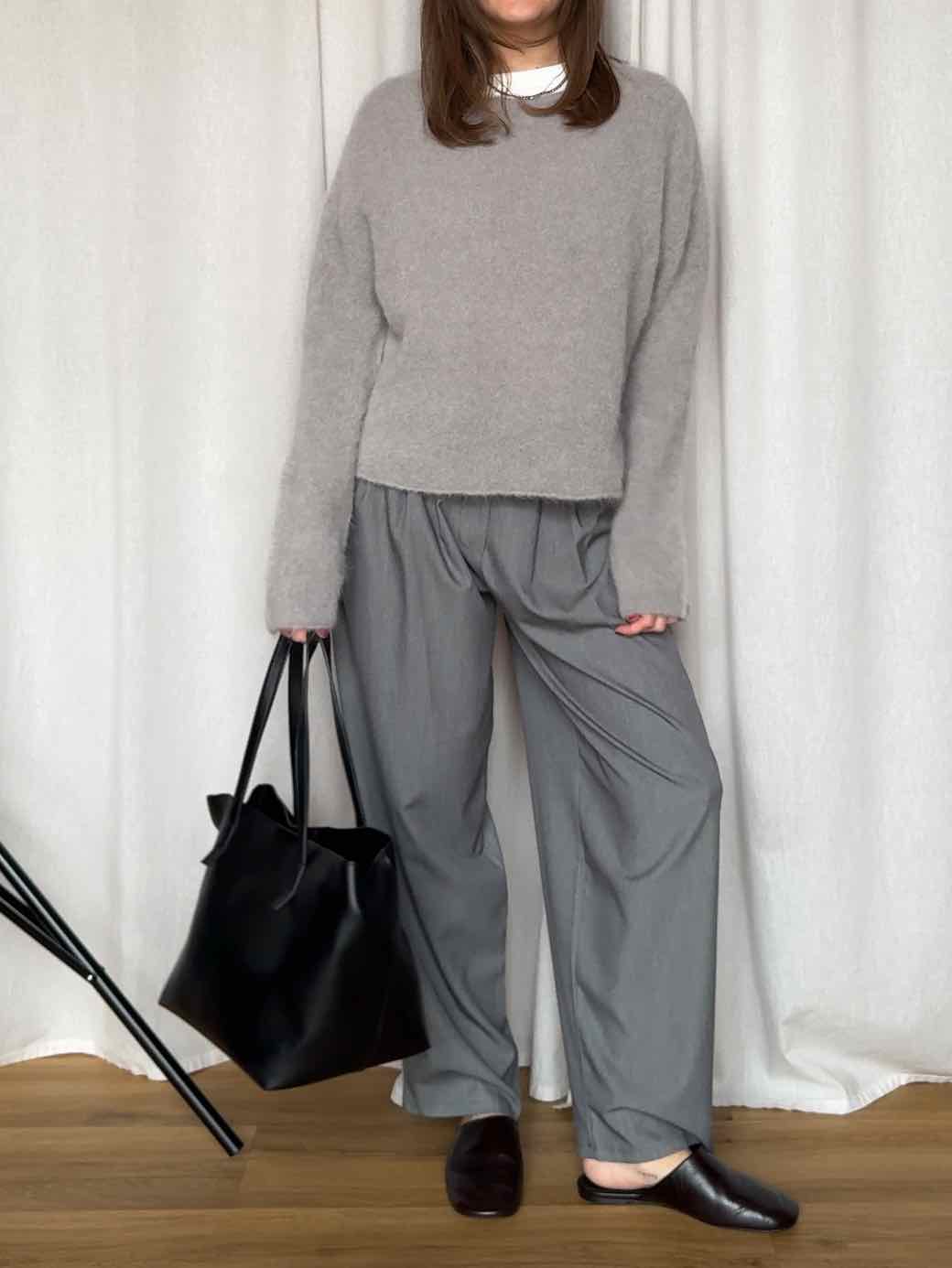 Baby Alpaka Pullover - Grau