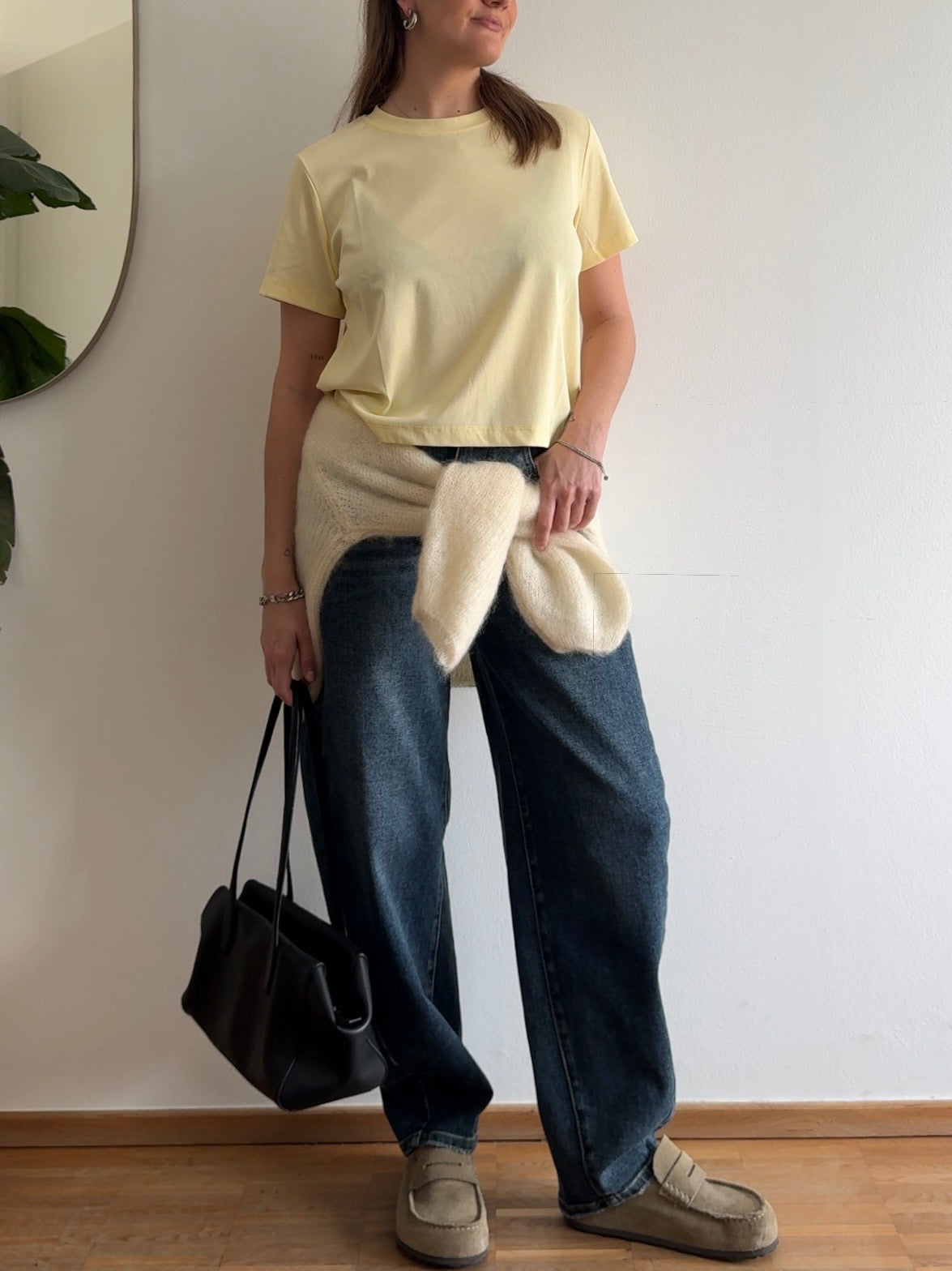 Basic T-Shirt - Buttergelb