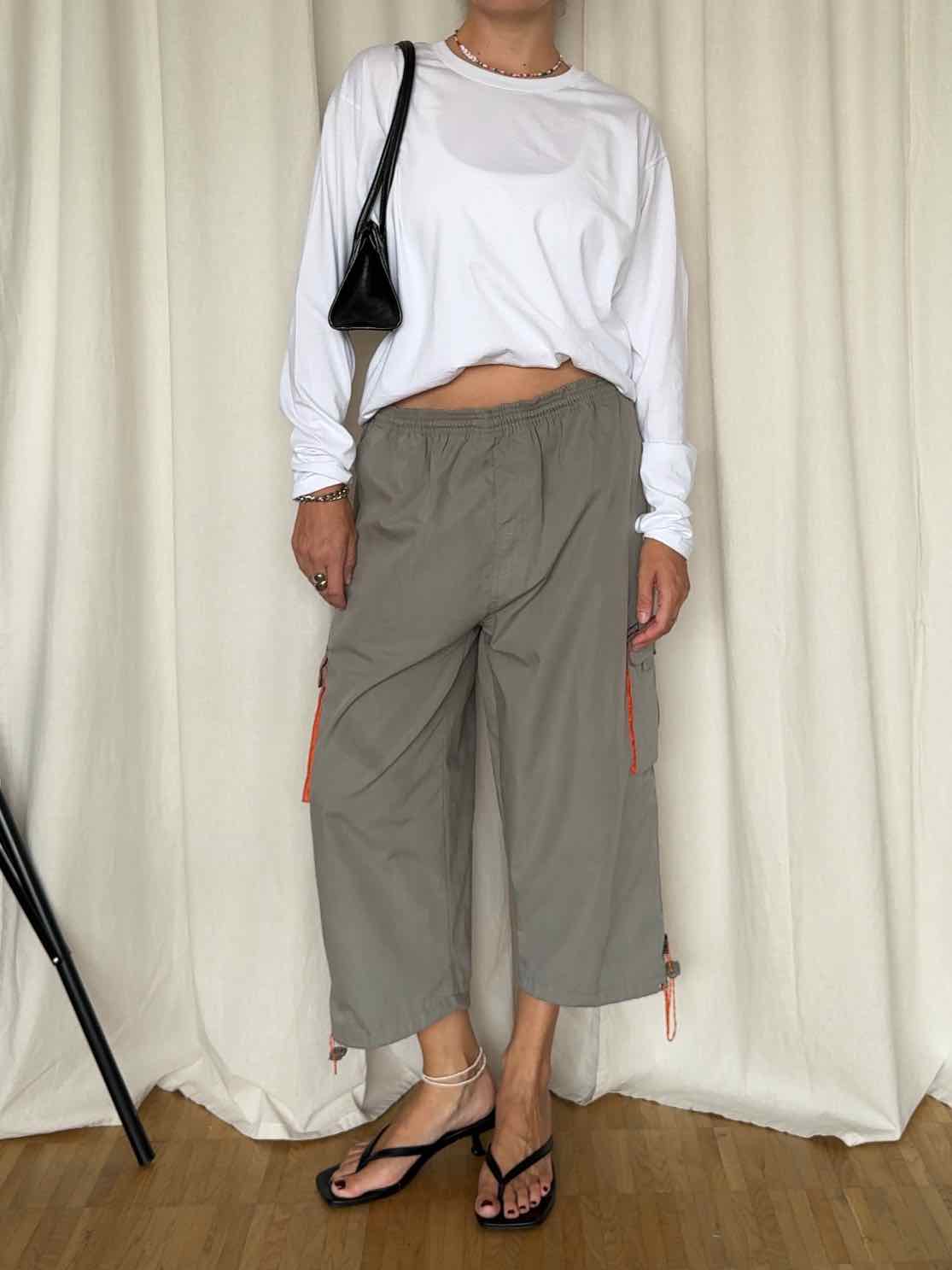 Capri Cargo Hose - Khaki/Orange