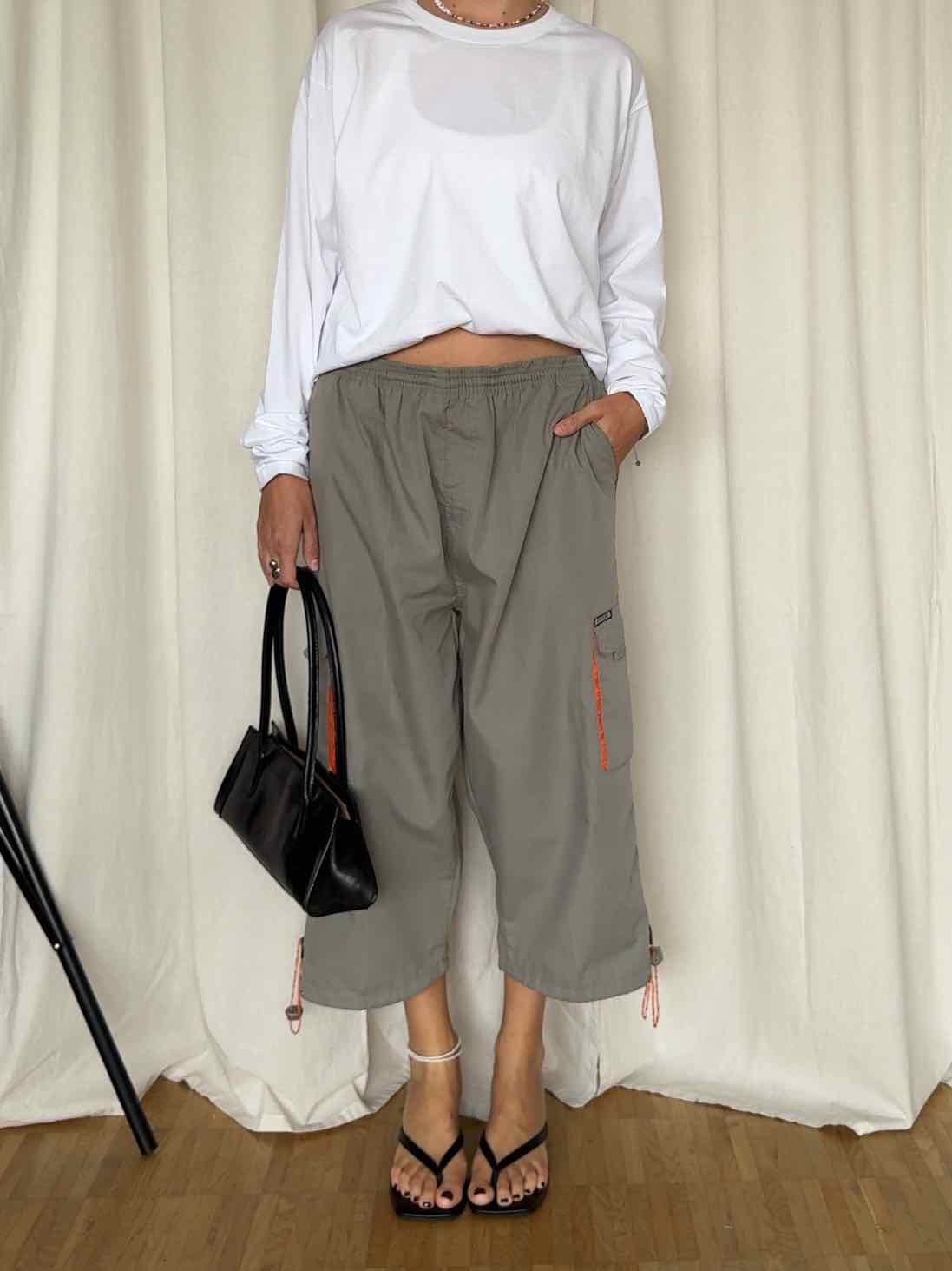 Capri Cargo Hose - Khaki/Orange