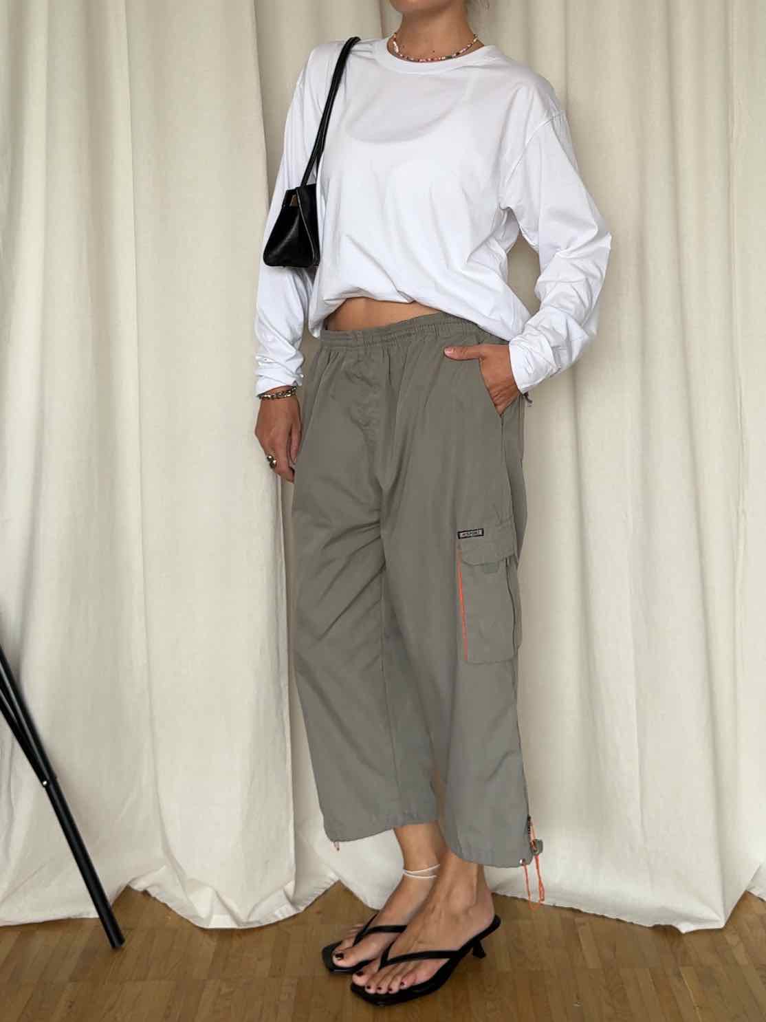 Capri Cargo Hose - Khaki/Orange