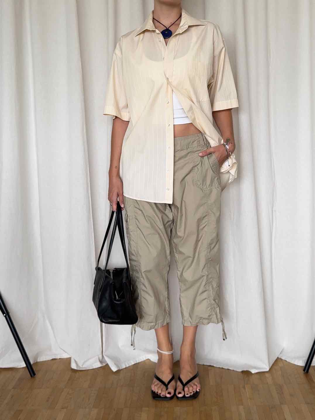 Kurzarm Hemd von Paul Smith - Gelb/Creme gestreift