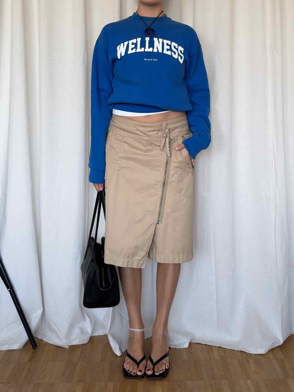 "Wellness" Sweatshirt von Sporty & Rich - Cobalt Blue