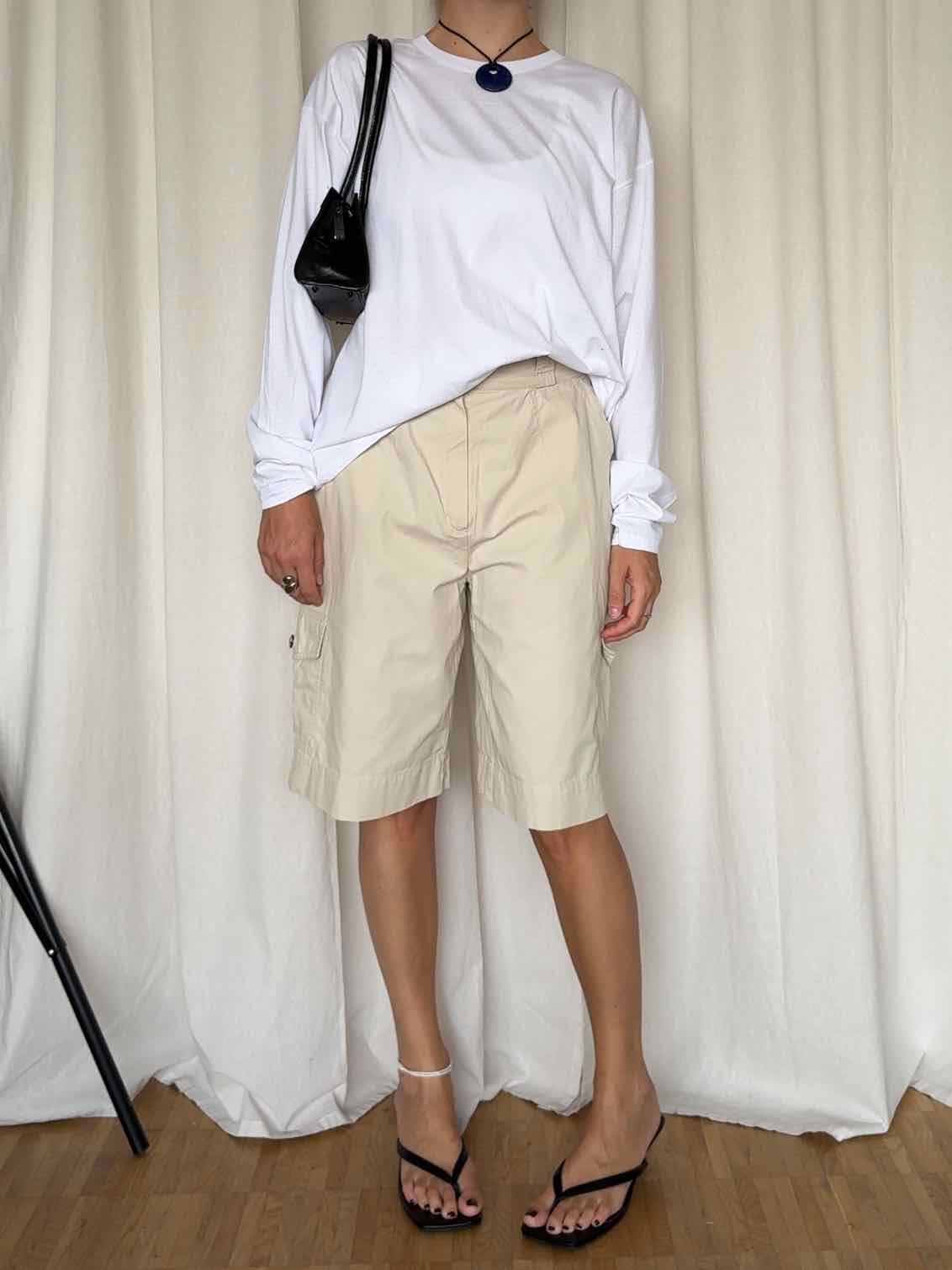 Cargo Shorts von Robell Sports - Creme