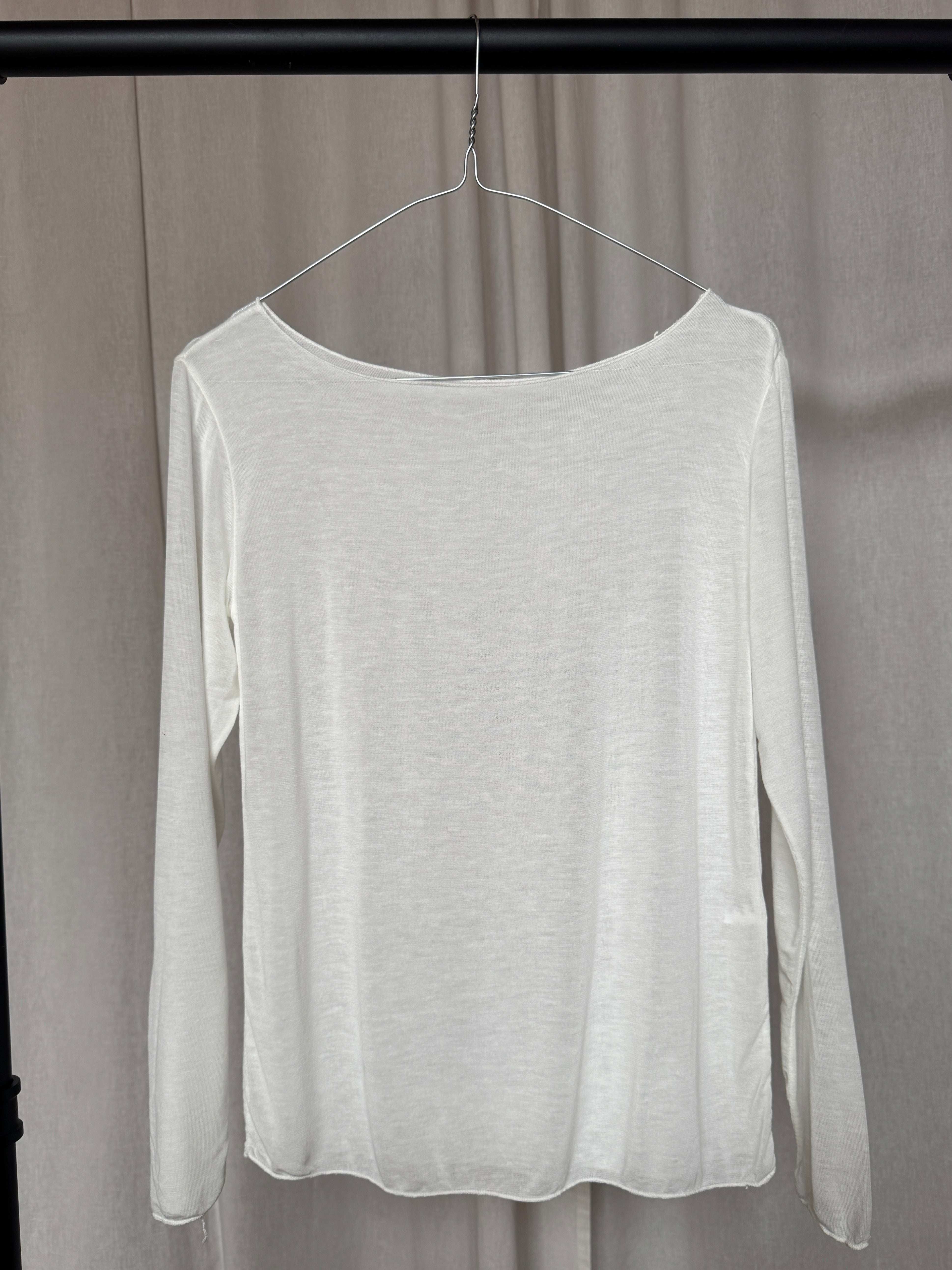 Cashmere Unterzieh Shirt - Weiß