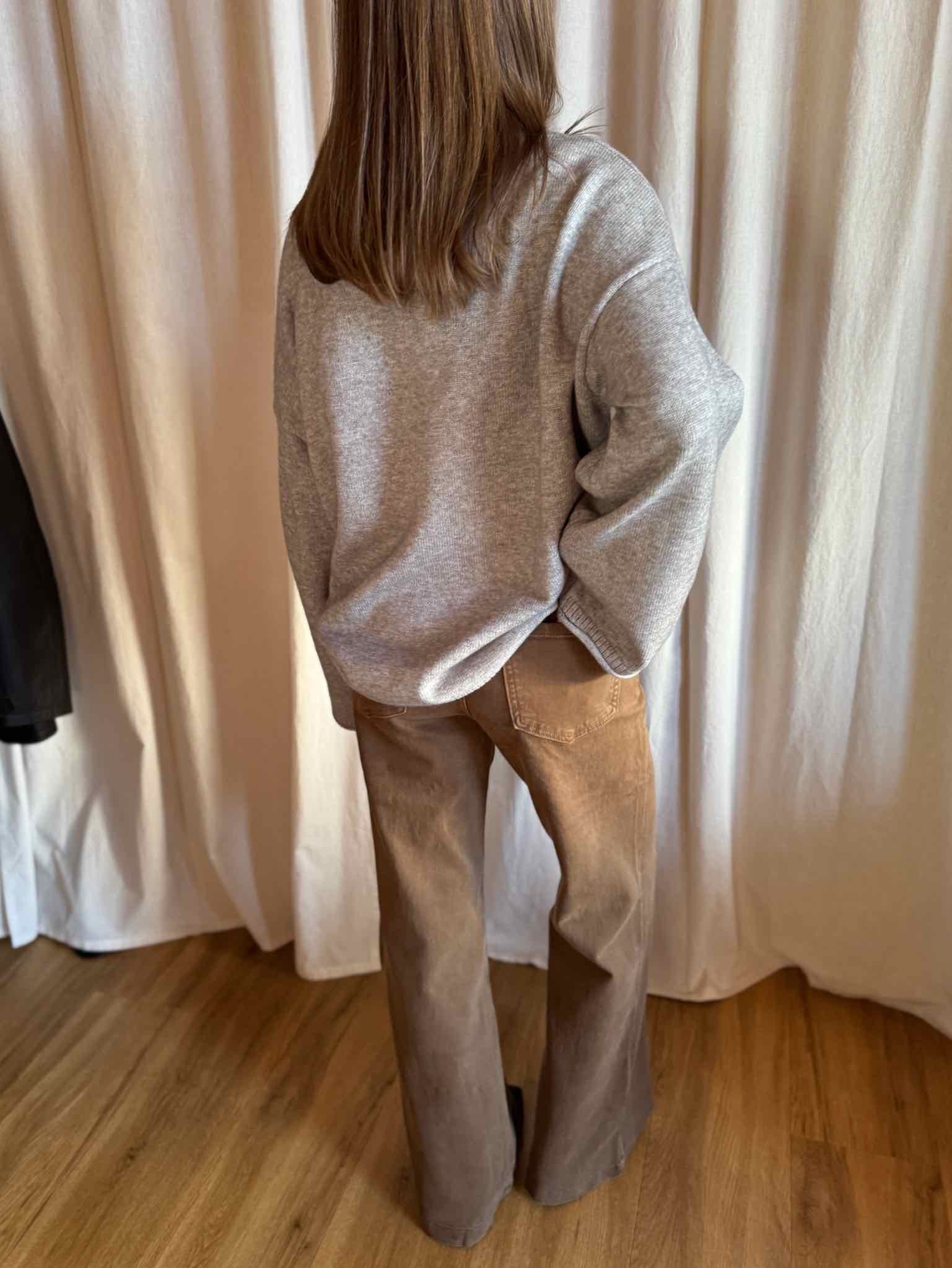 Jeans mit leichtem Schlag - Camel