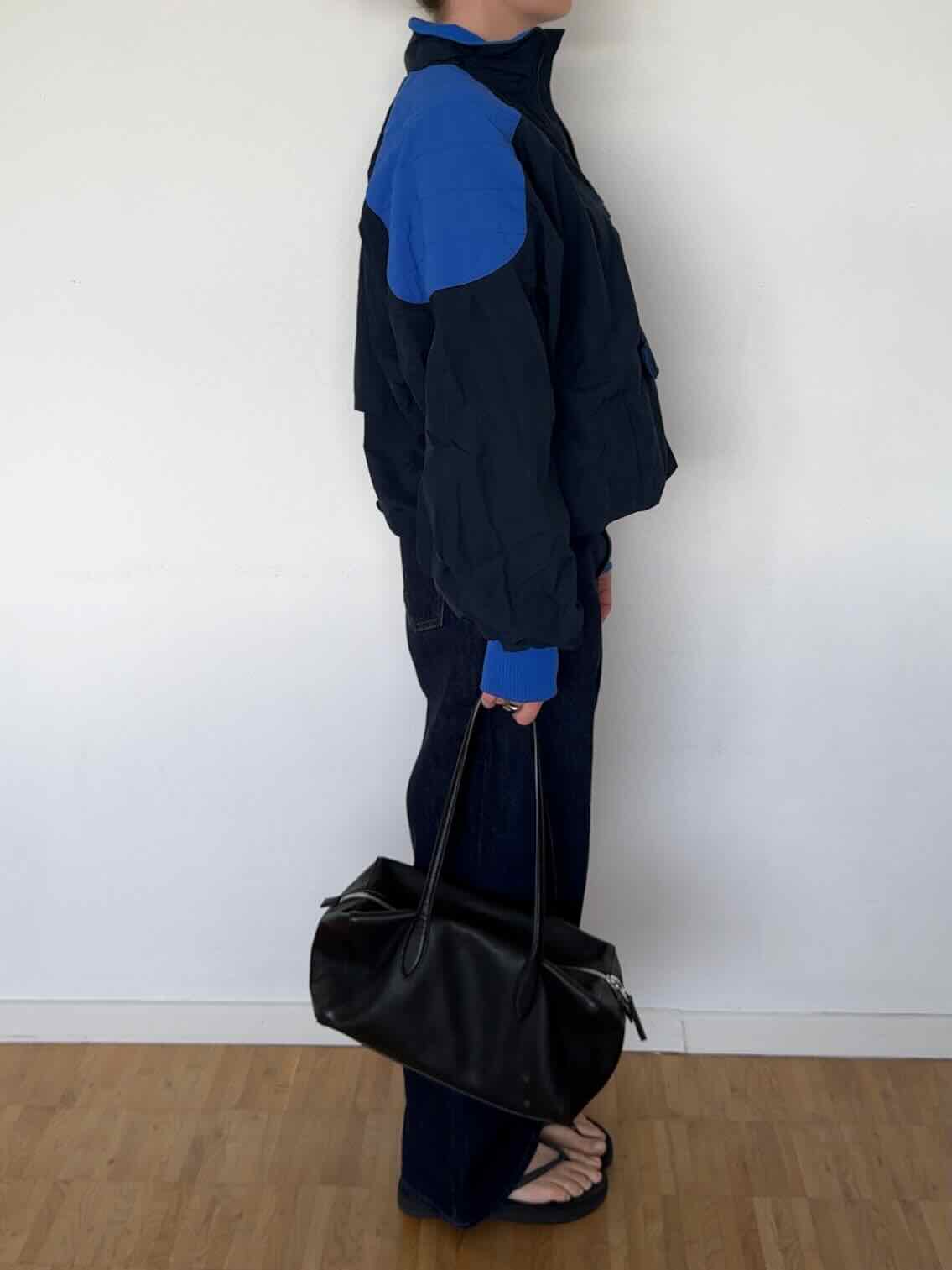 90´s Vintage Odlo Anorak mit Half Zip - Dunkelblau/Blau