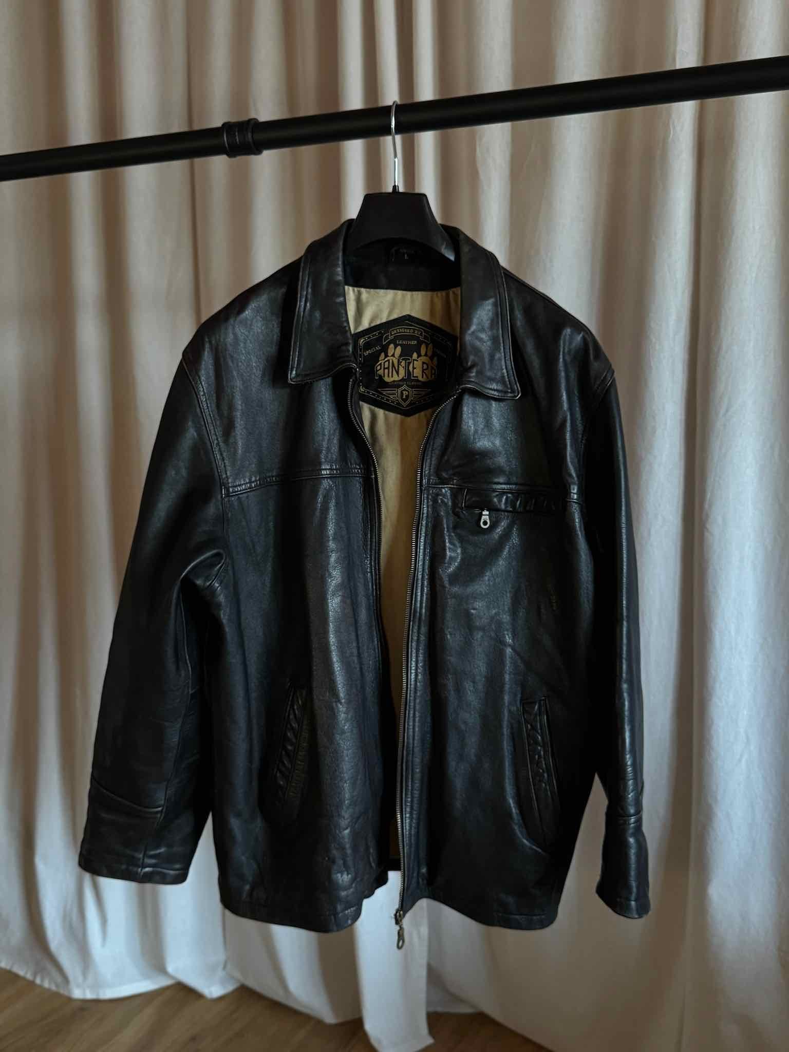 Pantera Lederjacke - Dunkelbraun