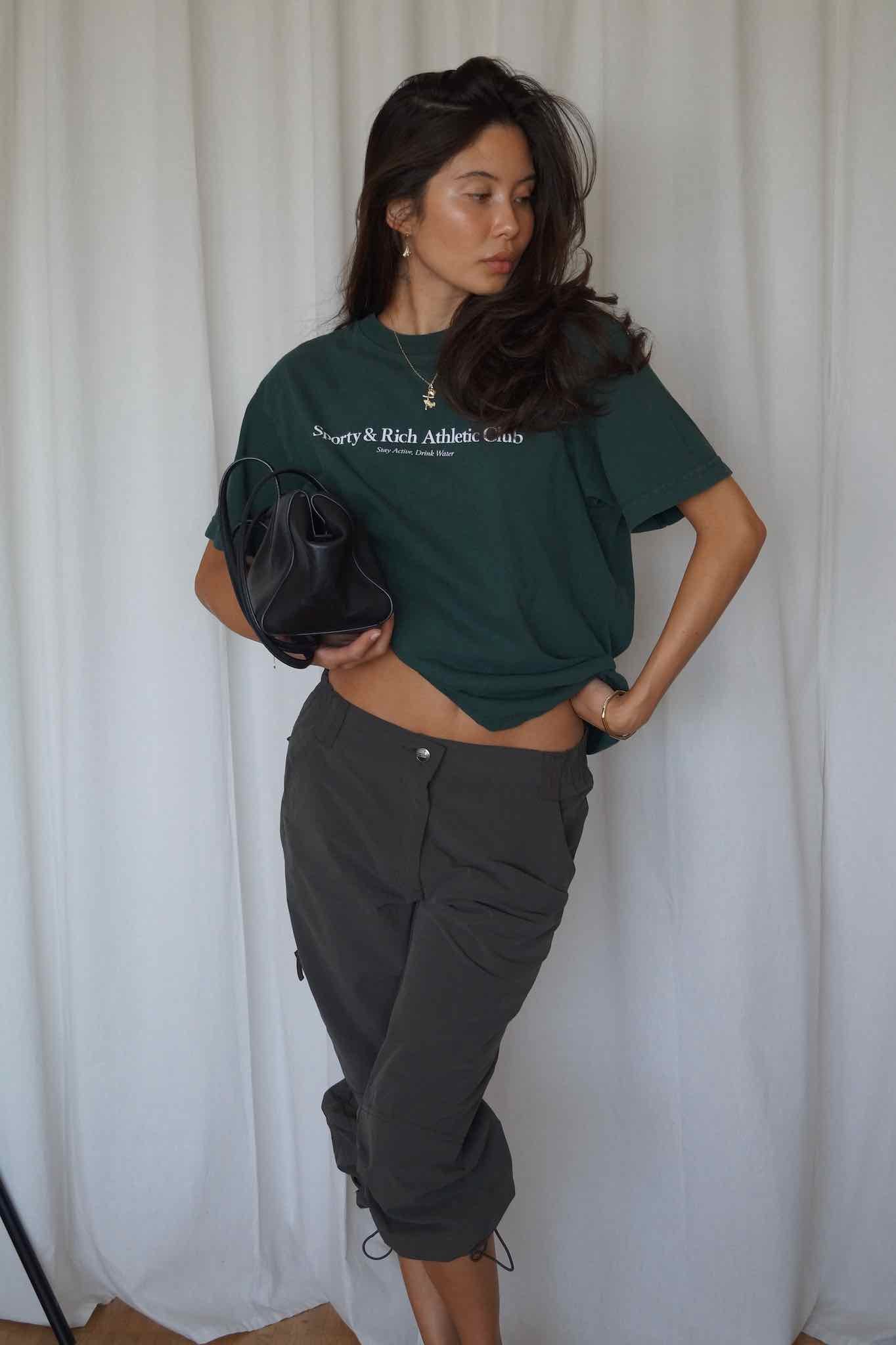 Sporty & Rich T-Shirt "Athletic Club" - Dunkelgrün