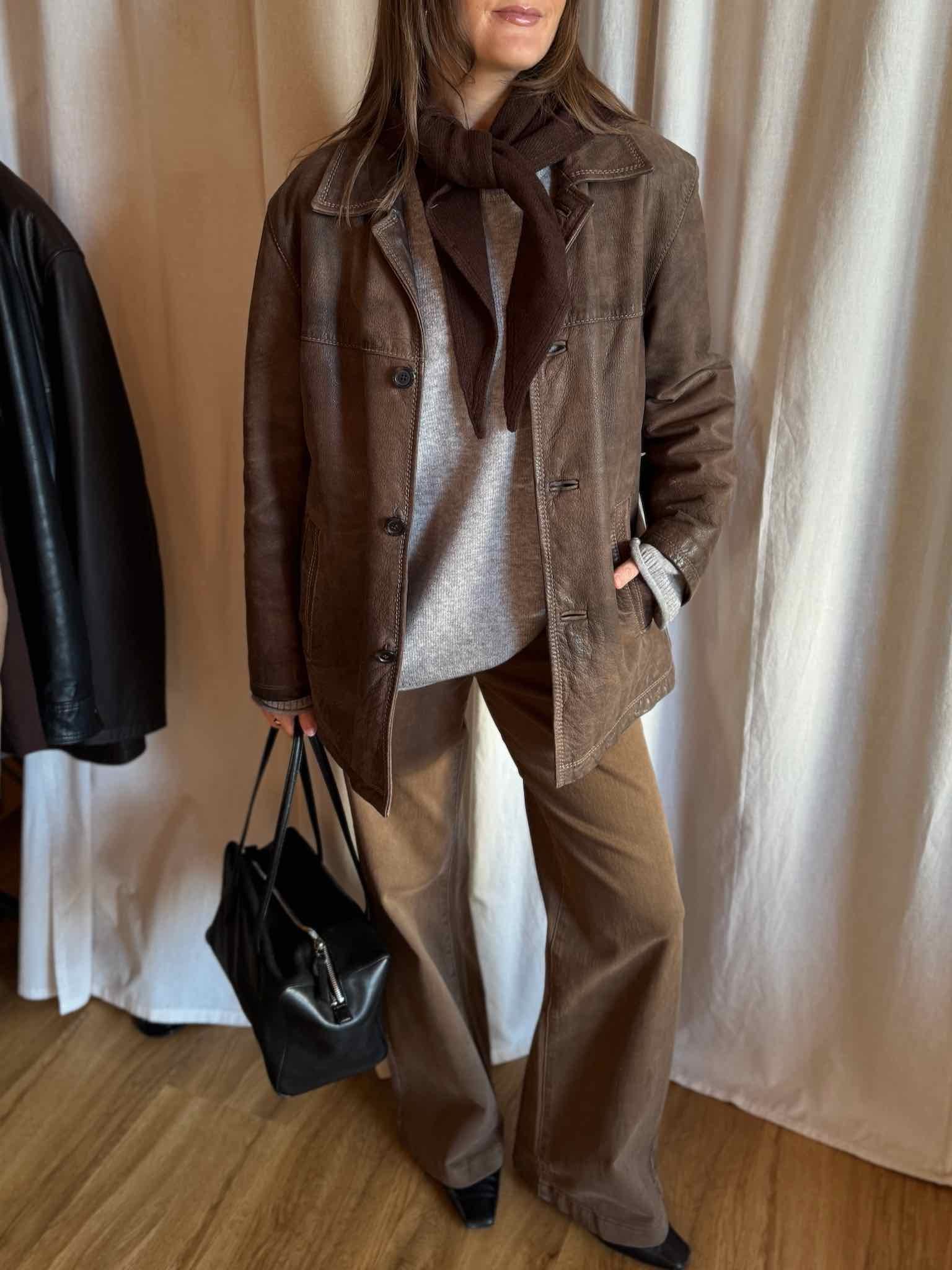 Strellson Leder Sakko - Braun