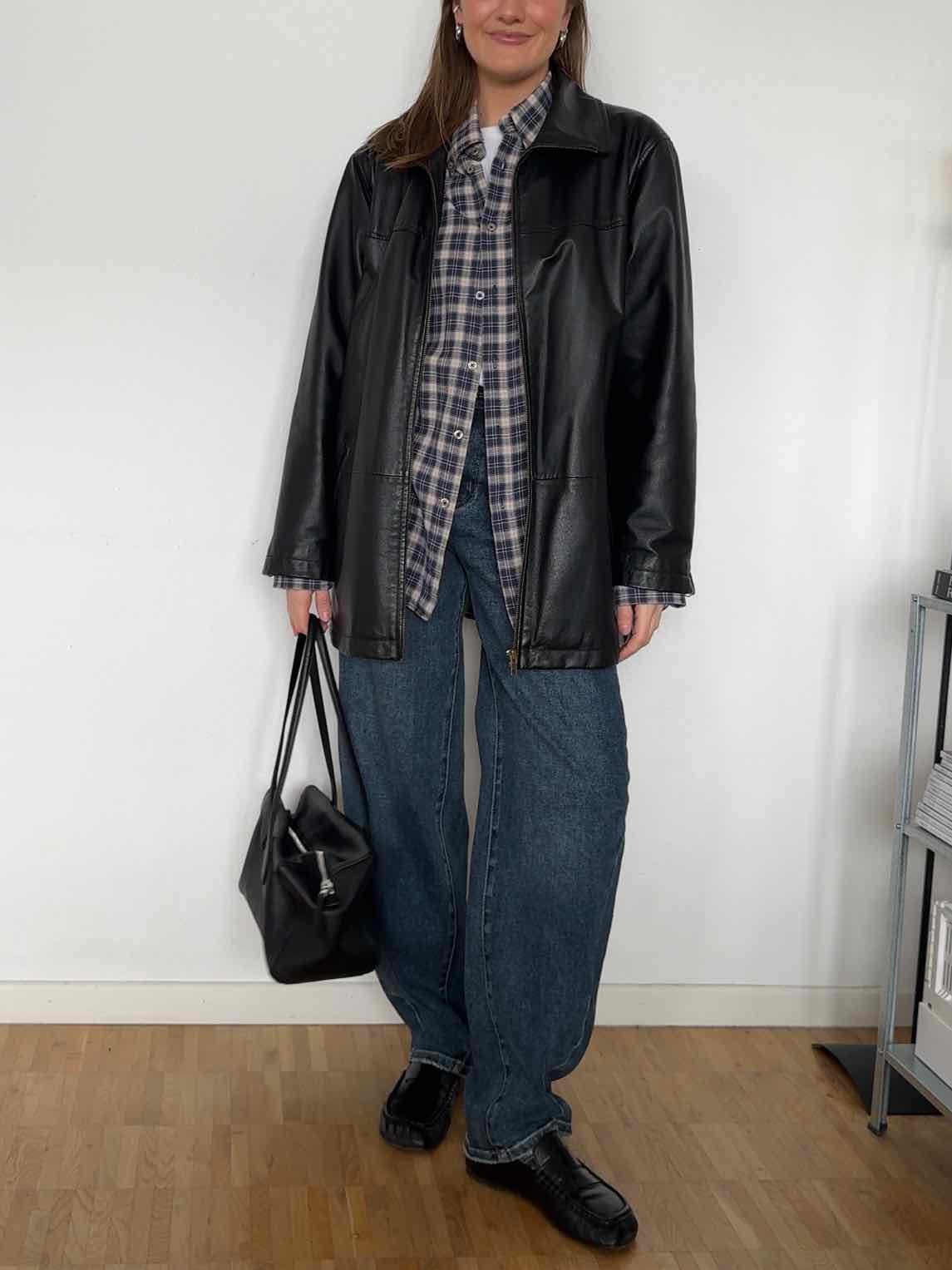 Vintage Flanell Karo Hemd - Dunkelblau/Beige
