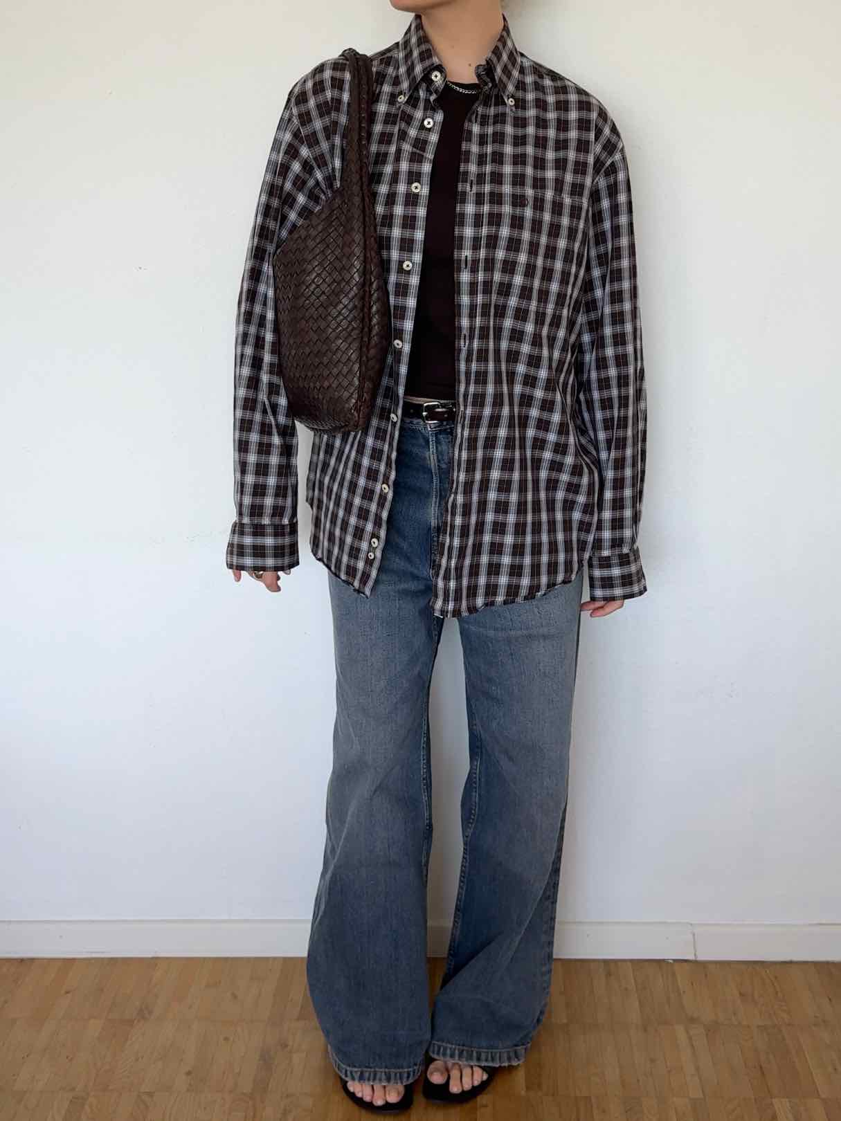 Vintage Hemd von Bogner - Braun kariert