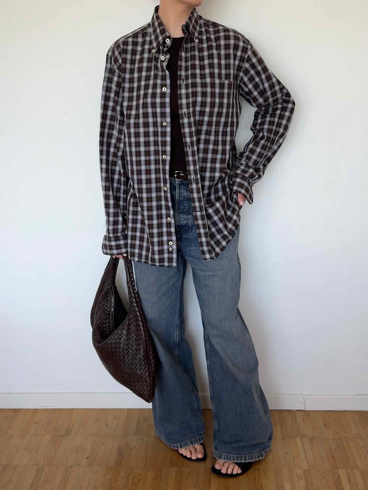 Vintage Hemd von Bogner - Braun kariert