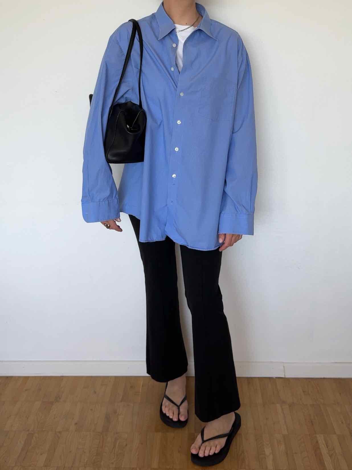 Vintage Hemd von Walbusch - Blau gestreift