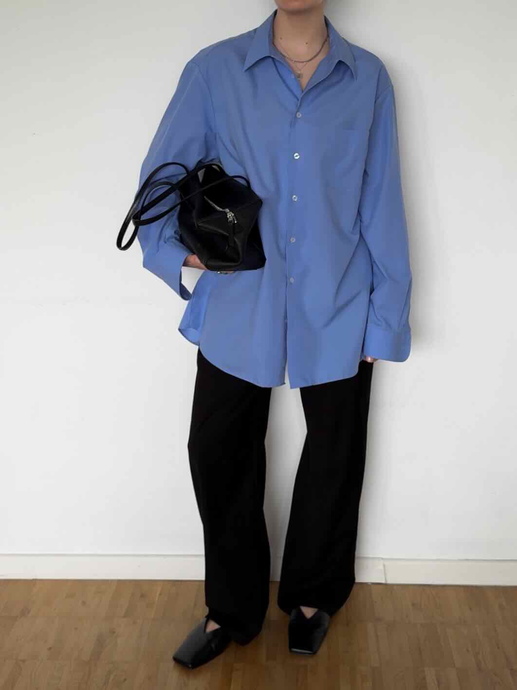 Vintage Herren Hemd "Walbusch extra glatt" - Blau