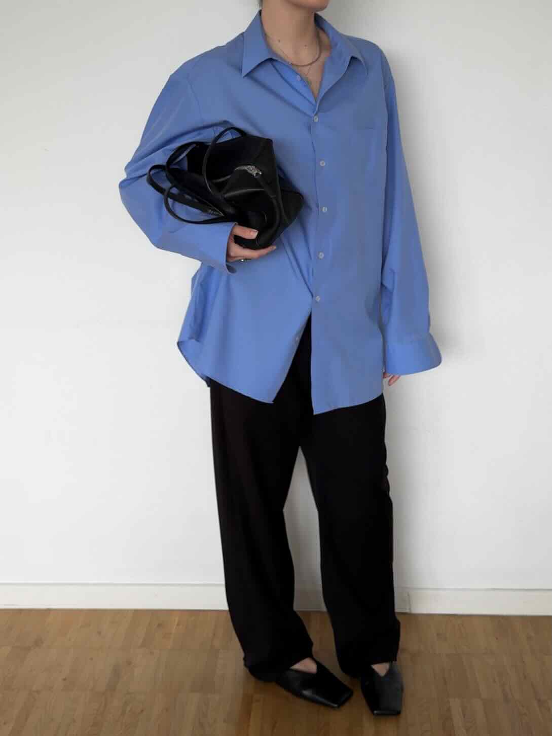 Vintage Herren Hemd "Walbusch extra glatt" - Blau