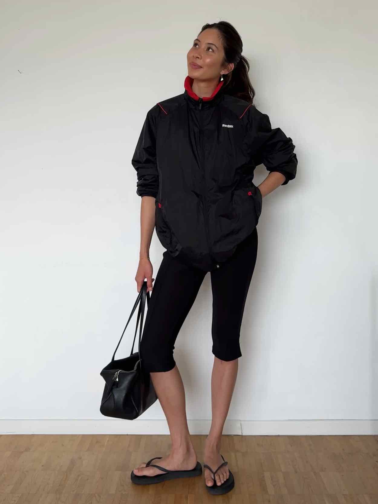 Vintage Reebok Sportswear Jacke - Schwarz/Rot
