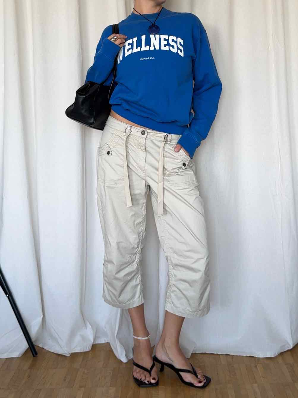 "Wellness" Sweatshirt von Sporty & Rich - Cobalt Blue
