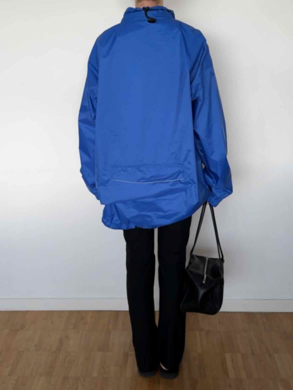Vintage Windbreaker mit Half Zip - Cobalt Blau