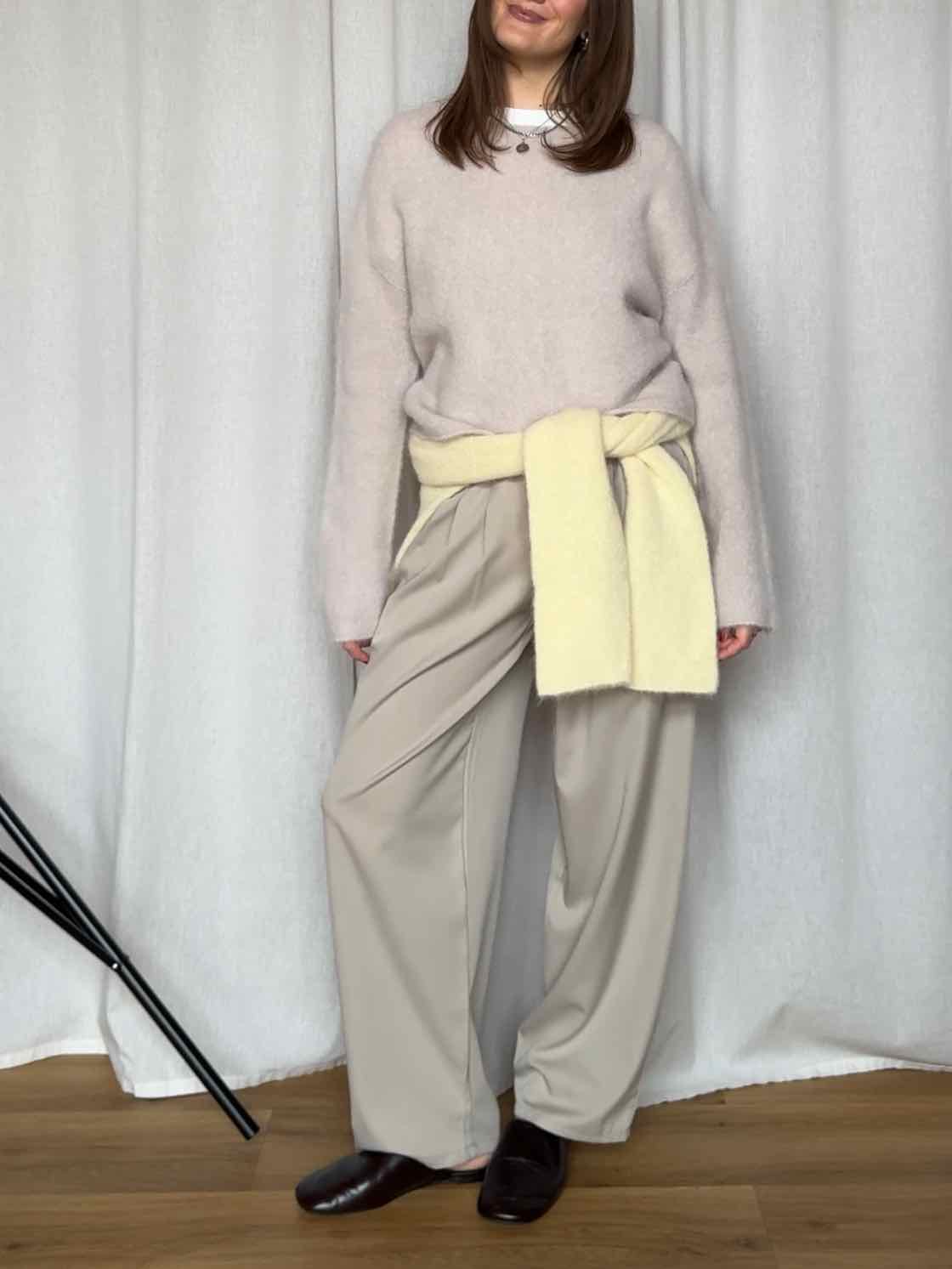 Baby Alpaka Pullover - Beige