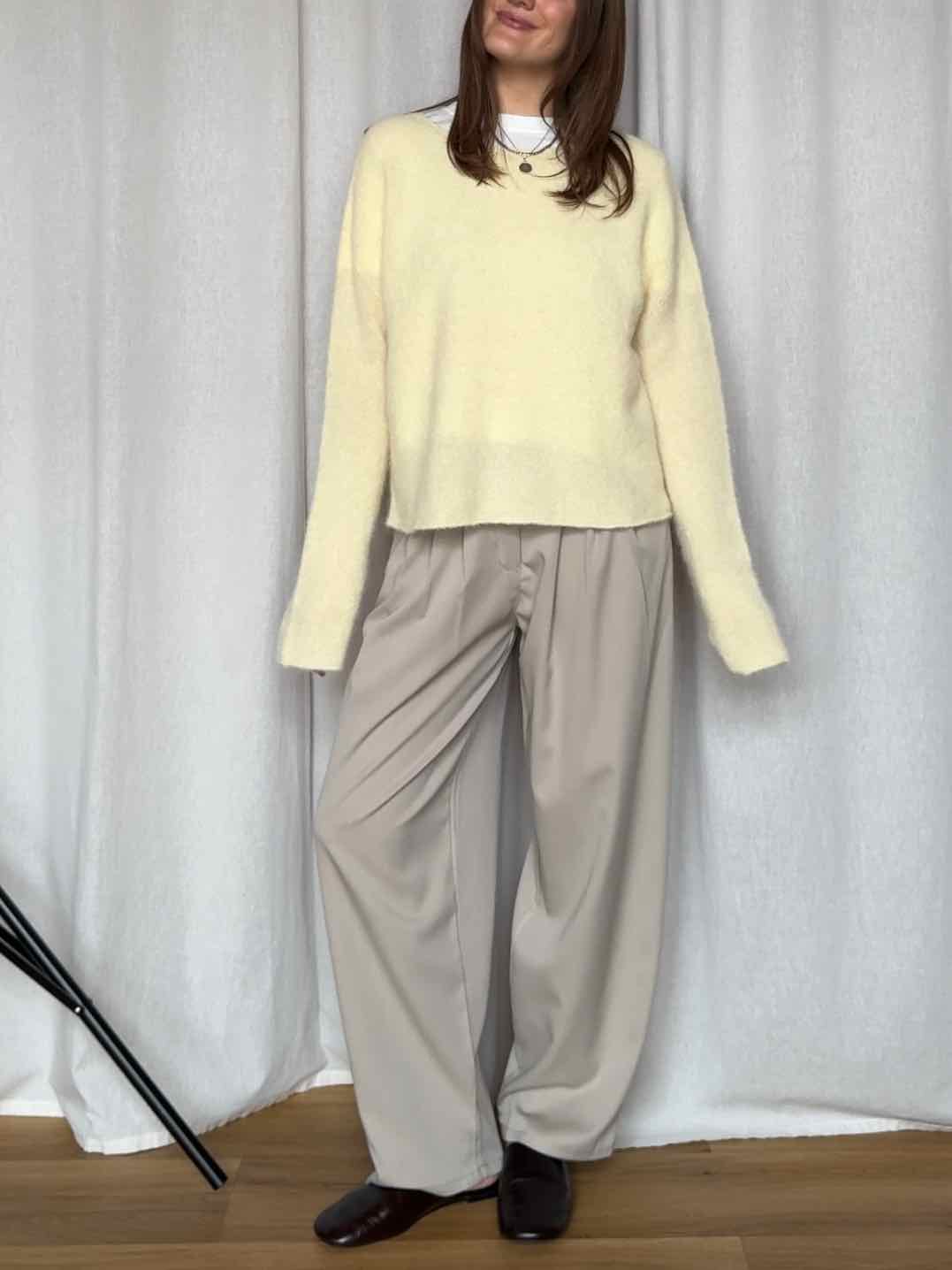 Baby Alpaka Pullover - Buttergelb