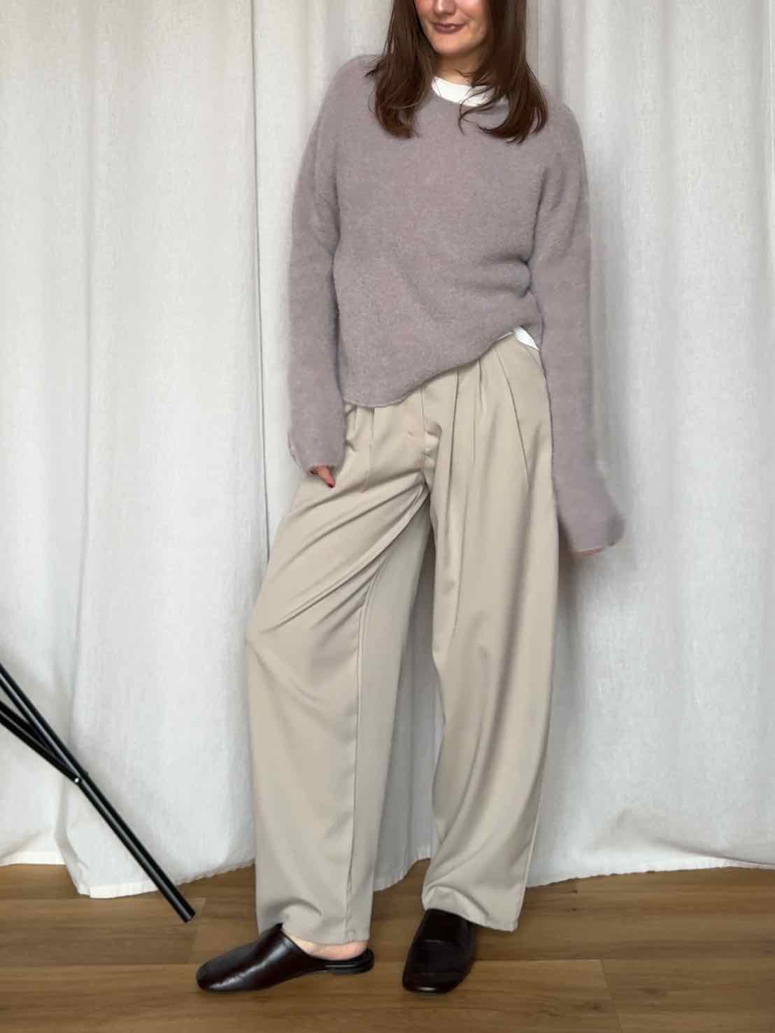 Baby Alpaka Pullover - Light Taupe