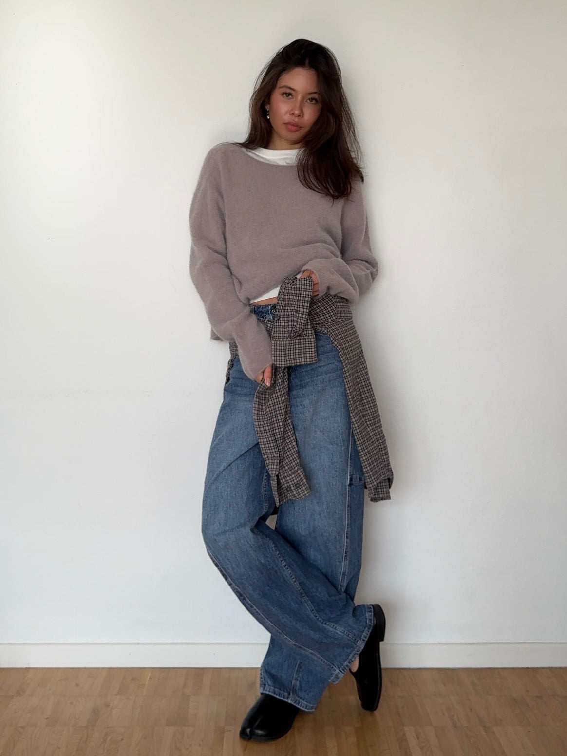 Baby Alpaka Pullover - Light Taupe