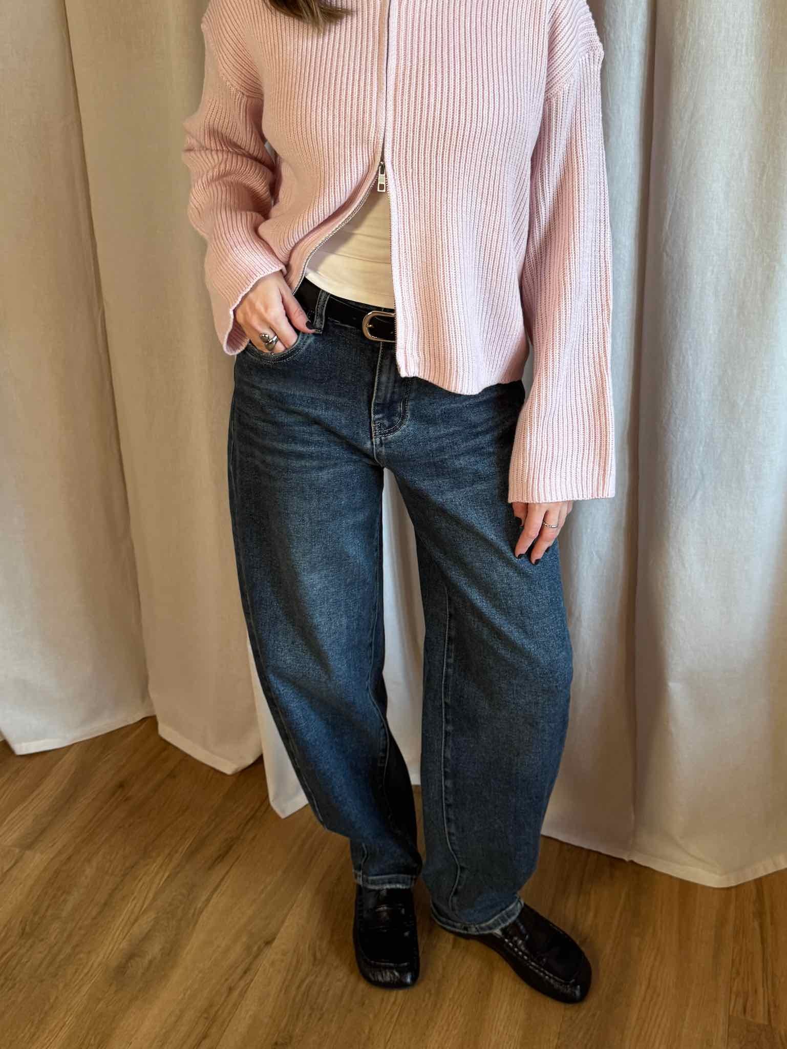 Barrel Jeans - Dark Blue