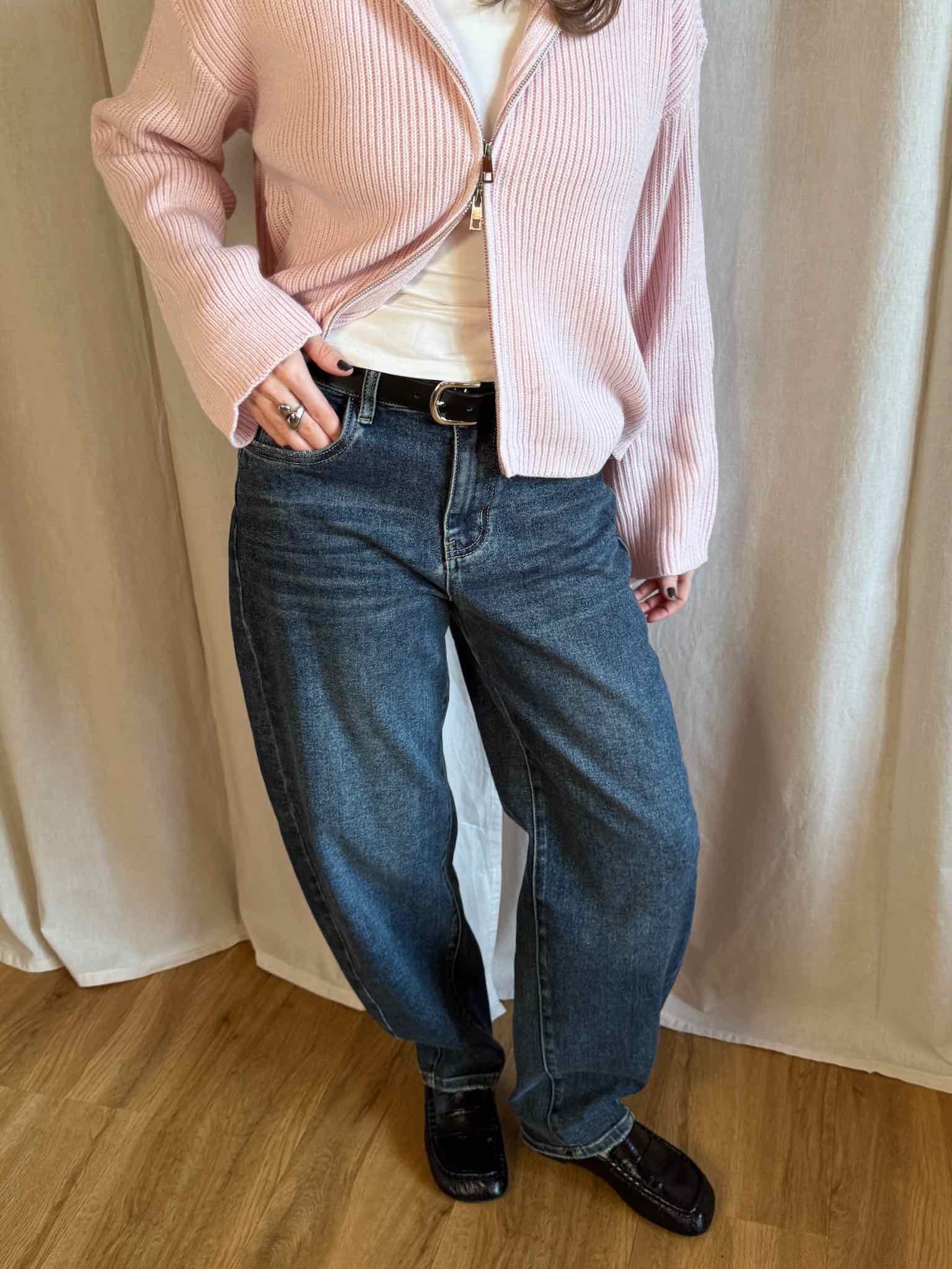 Barrel Jeans - Dark Blue
