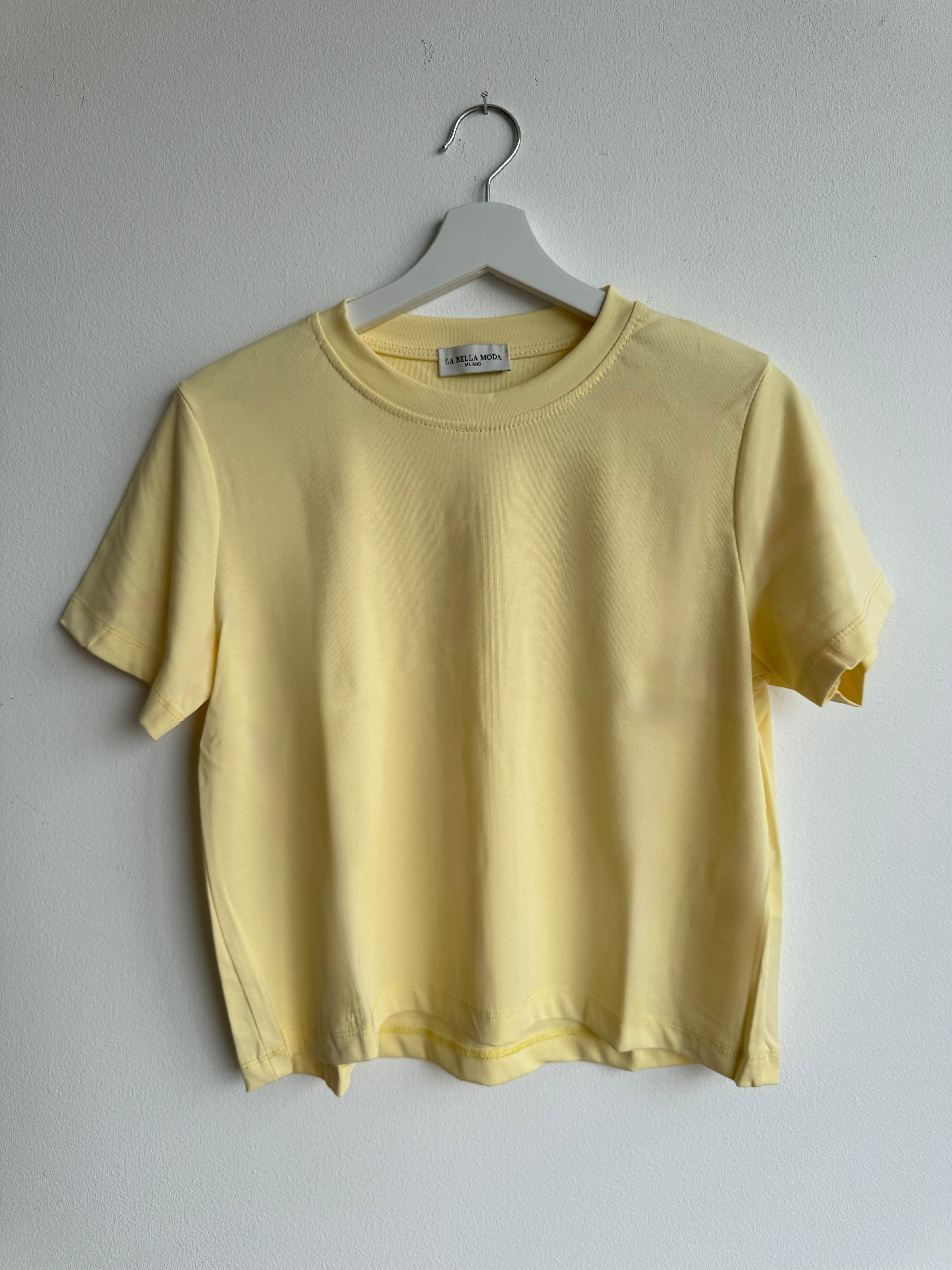 Basic T-Shirt - Buttergelb