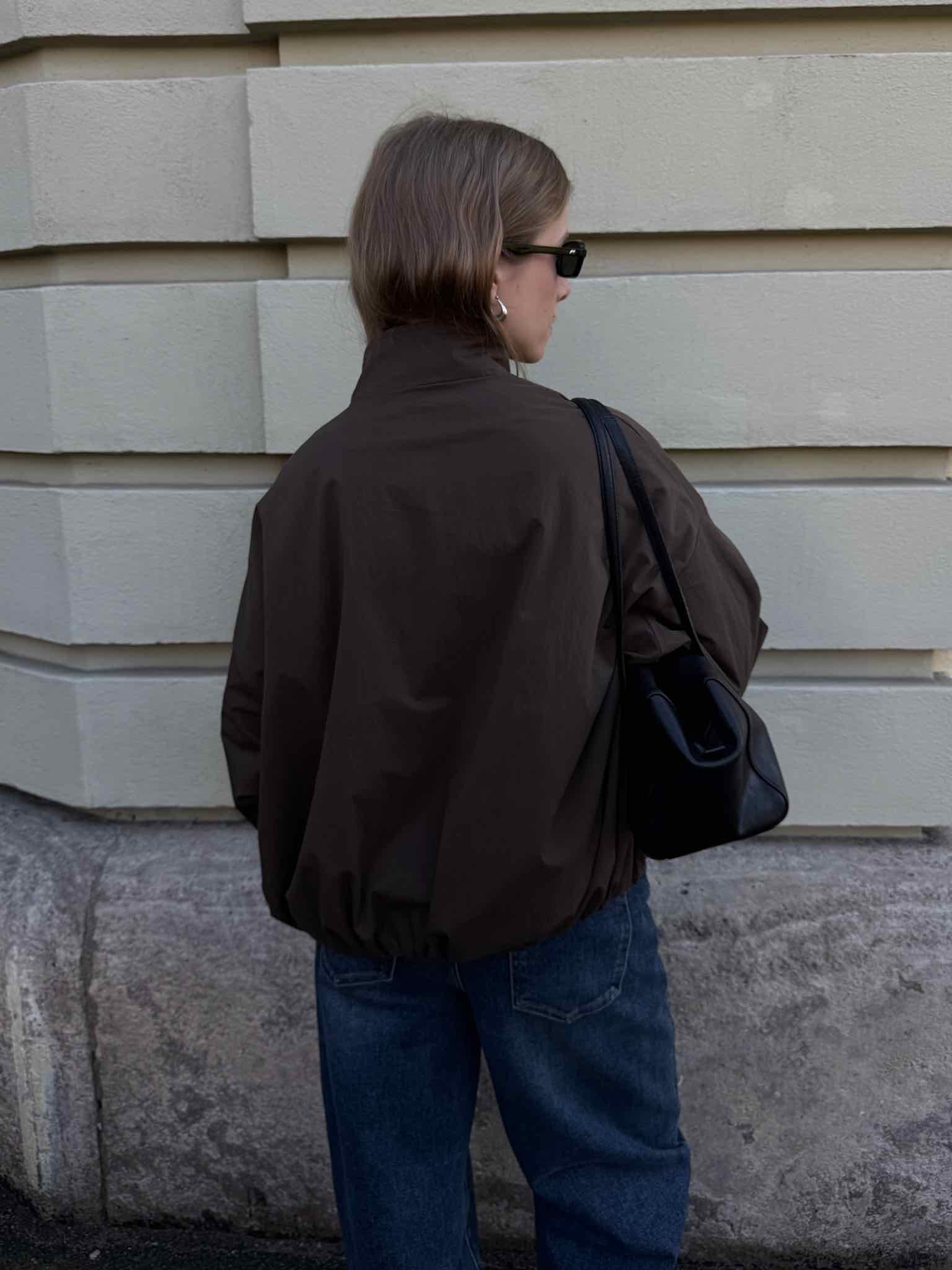Blouson mit Funnelneck - Olivgrün