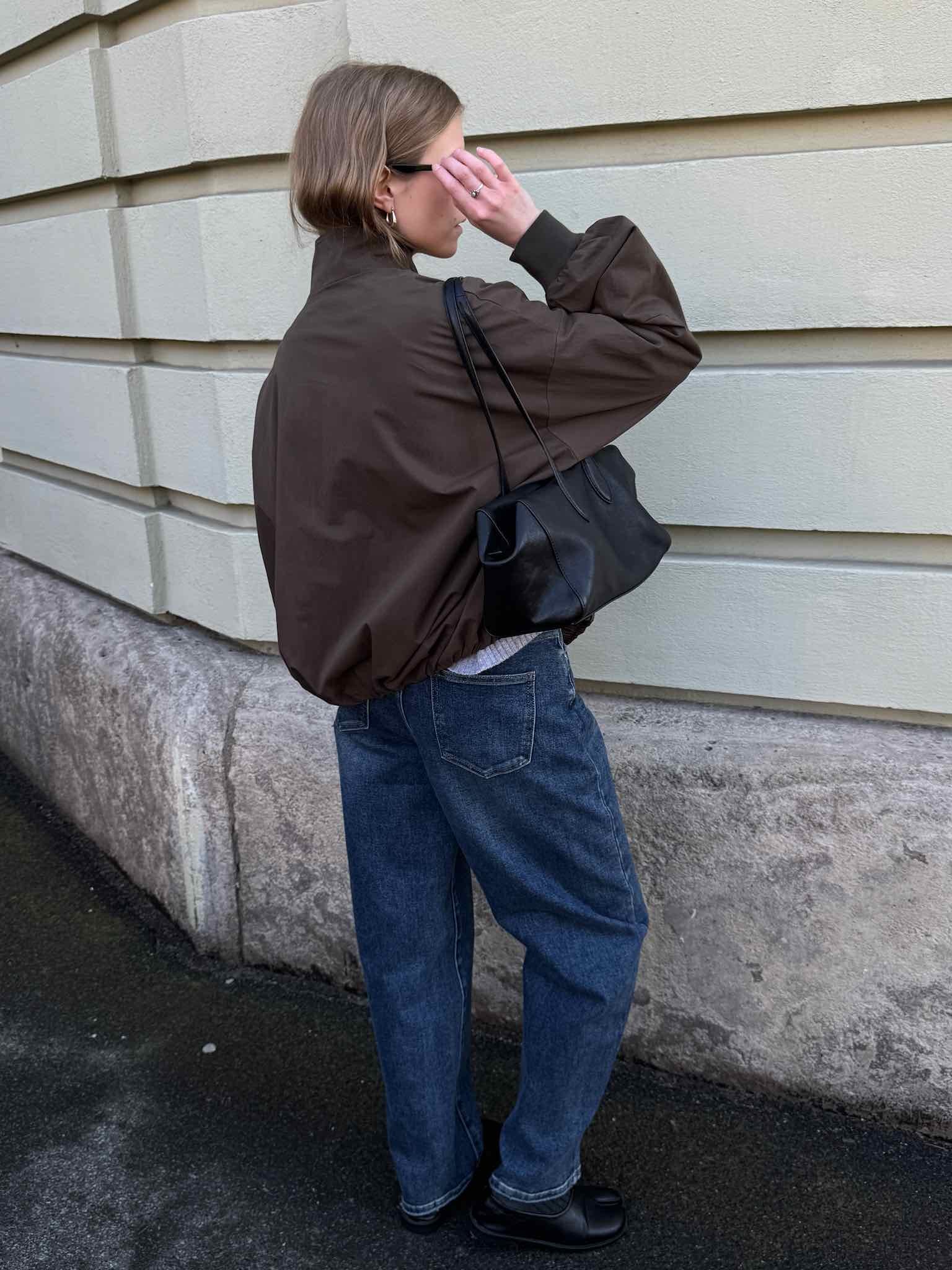 Blouson mit Funnelneck - Olivgrün