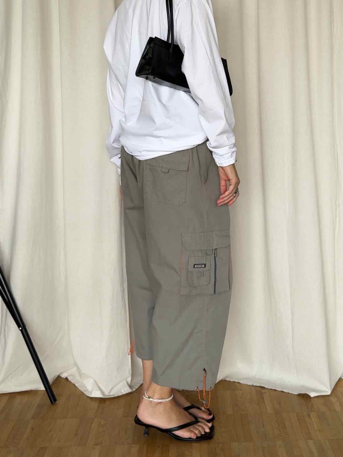 Capri Cargo Hose - Khaki/Orange