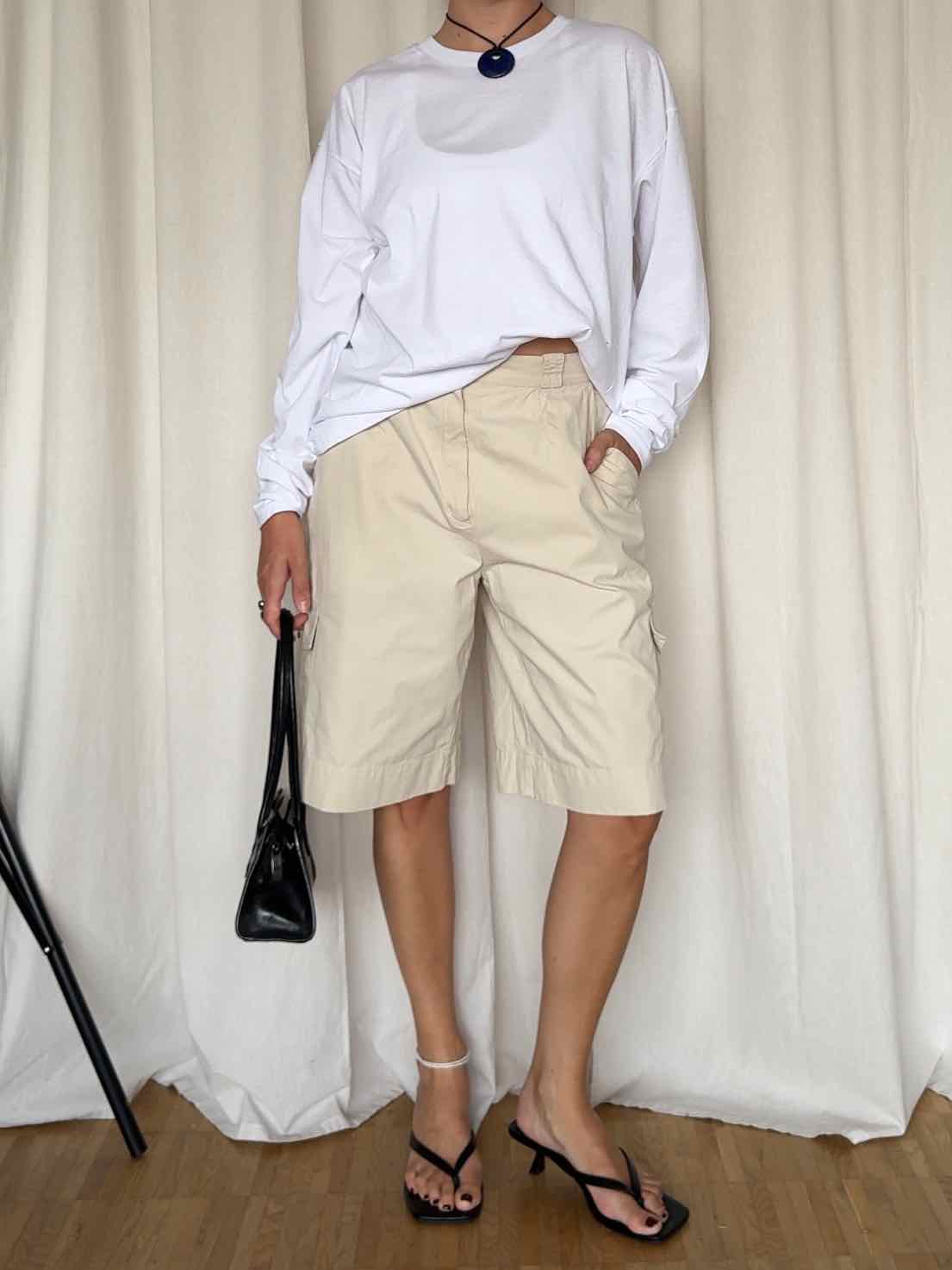 Cargo Shorts von Robell Sports - Creme