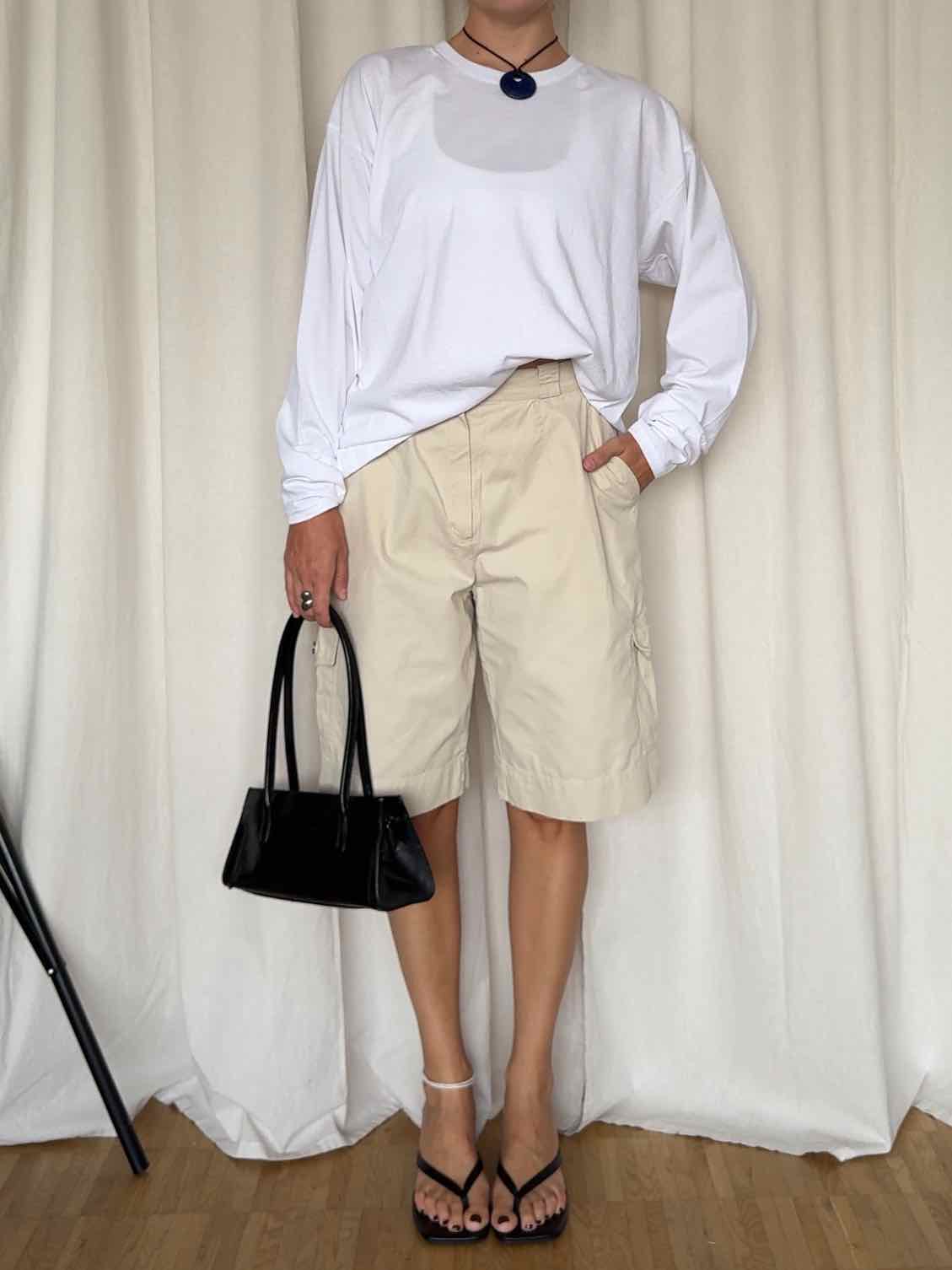 Cargo Shorts von Robell Sports - Creme