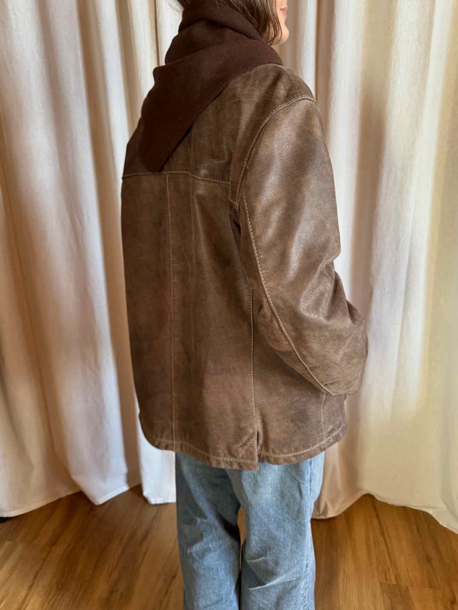 Strellson Leder Sakko - Braun