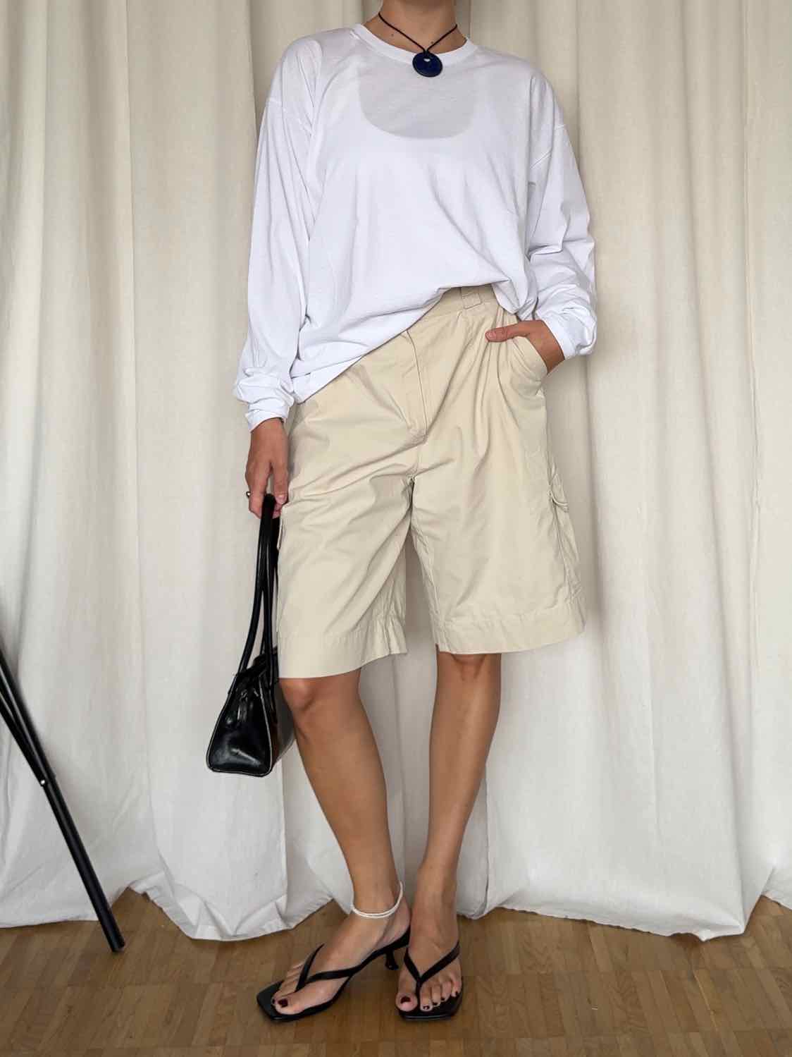 Cargo Shorts von Robell Sports - Creme