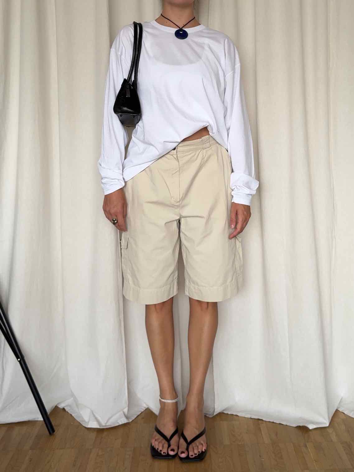 Cargo Shorts von Robell Sports - Creme
