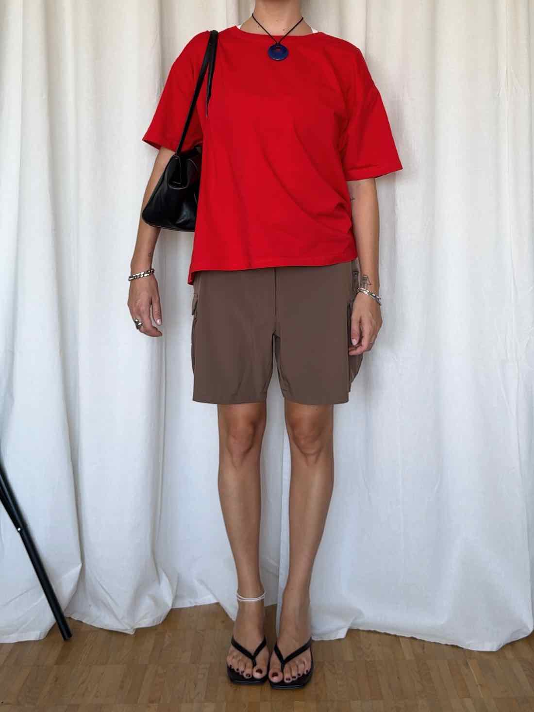 Oversize T-Shirt von American Vintage - Rot