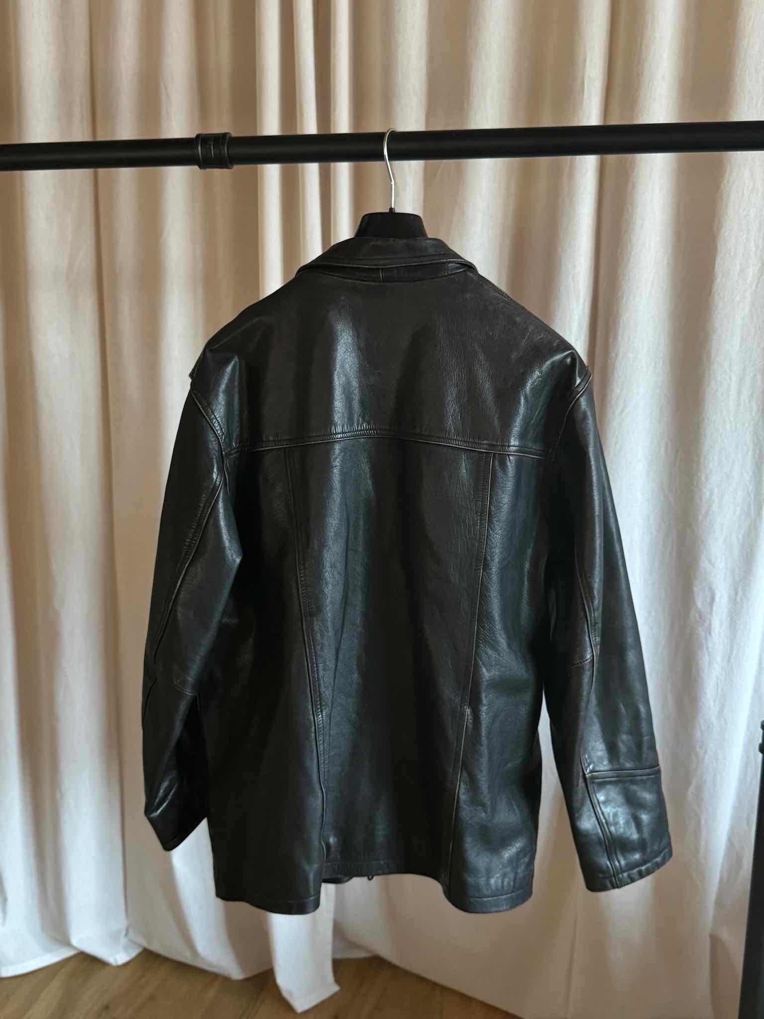 Pantera Lederjacke - Dunkelbraun