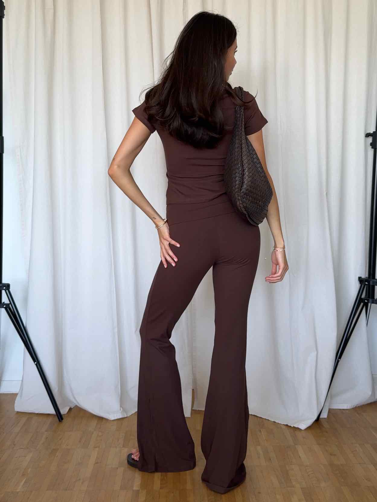 Soft Rib T-Shirt - Chocolate