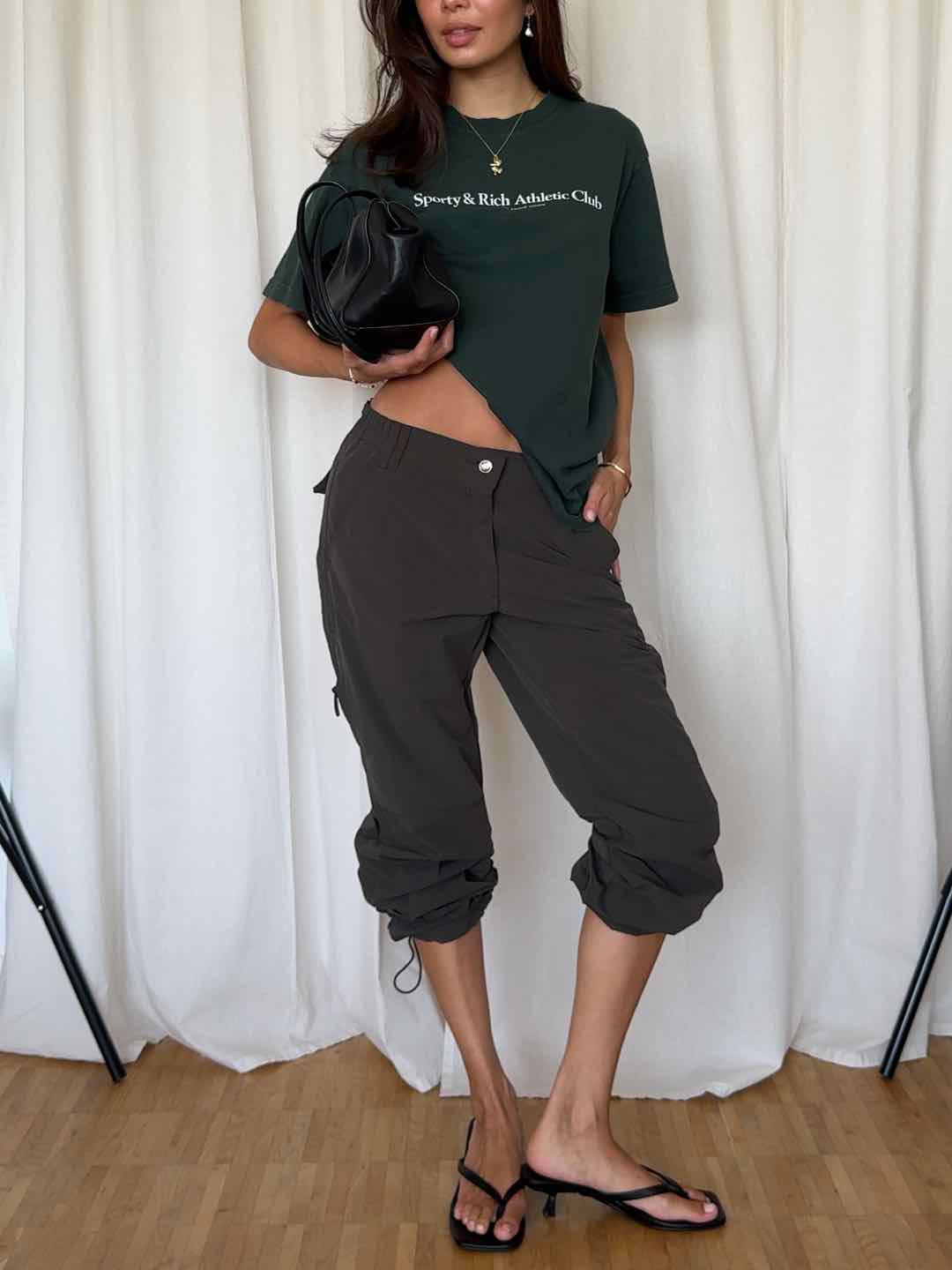 Lange Tech Hose - Dunkelgrün