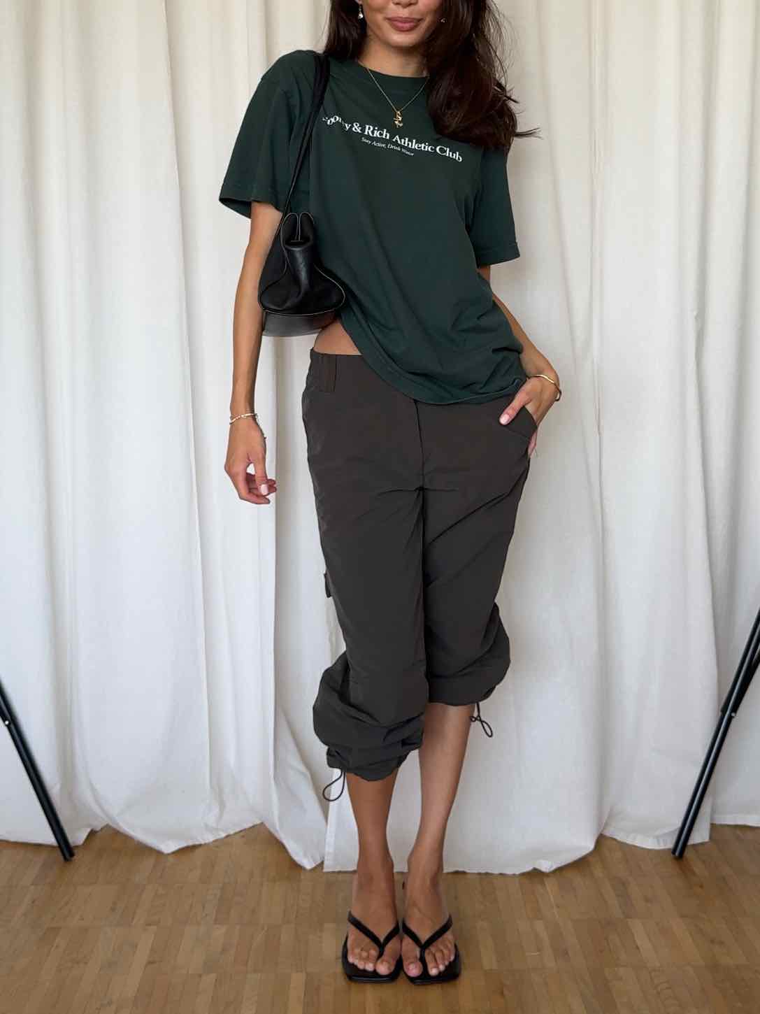 Lange Tech Hose - Dunkelgrün