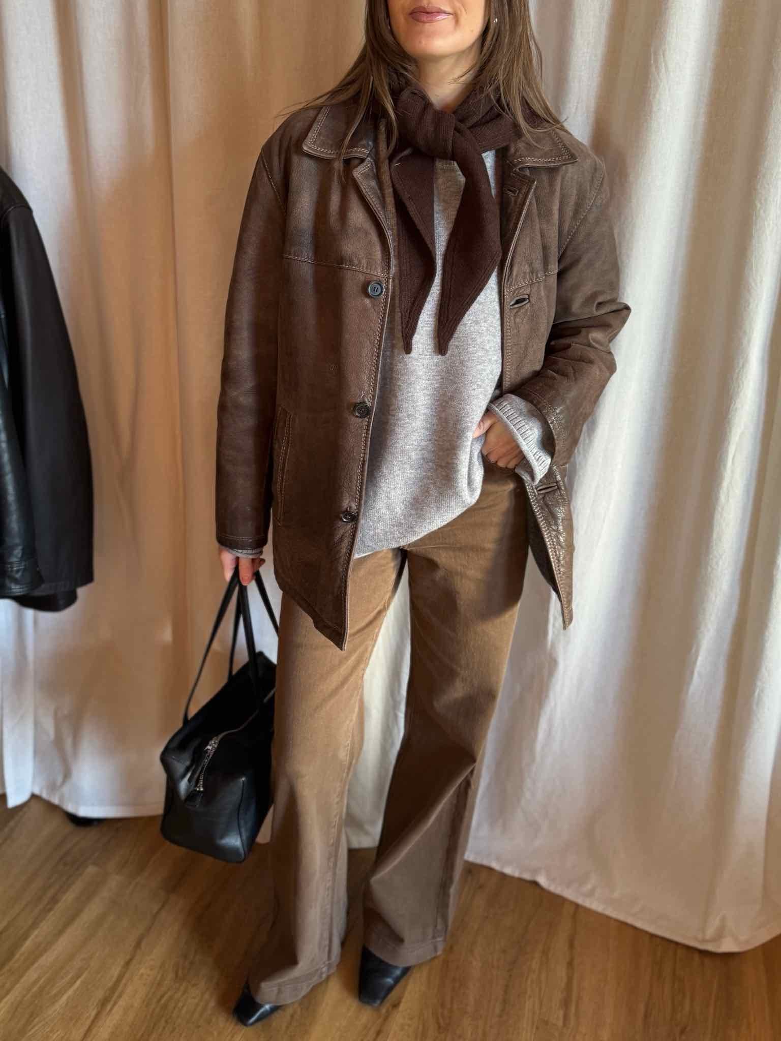 Strellson Leder Sakko - Braun