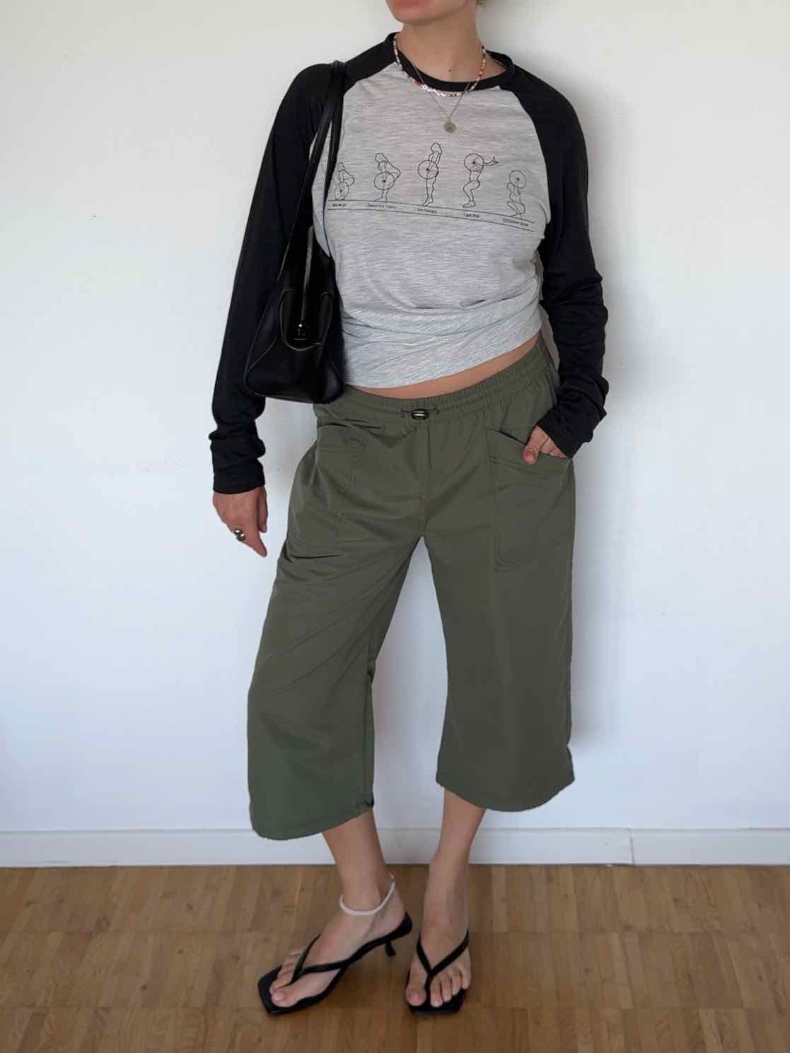 Tech Capri Hose von Net International - Olivgrün