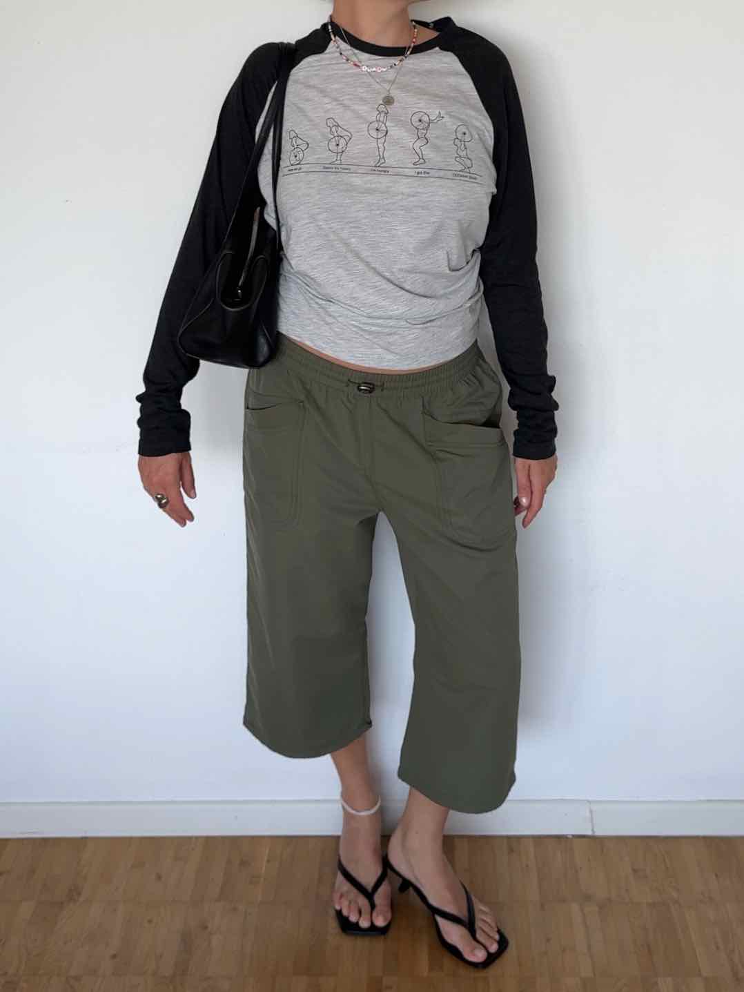 Tech Capri Hose von Net International - Olivgrün