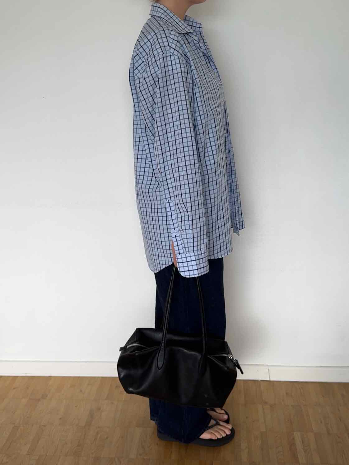 Vintage Hemd von Jacques Britt - Hellblau / Blau kariert