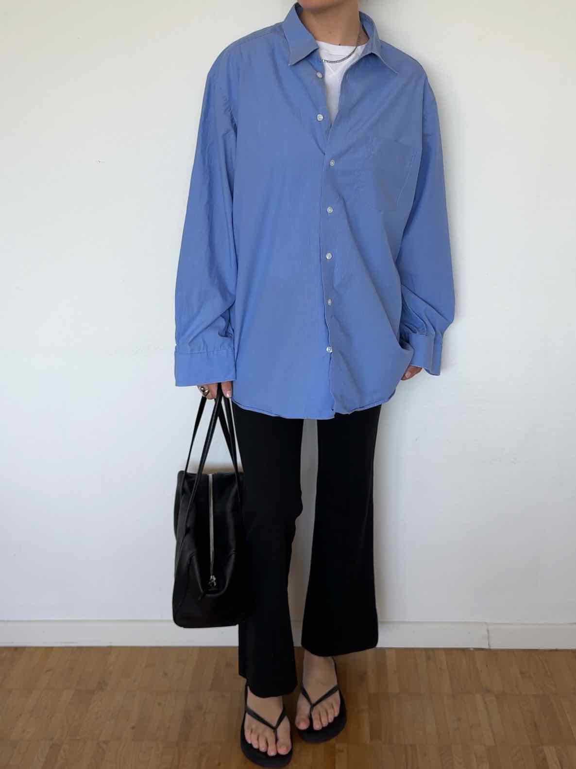 Vintage Hemd von Walbusch - Blau gestreift