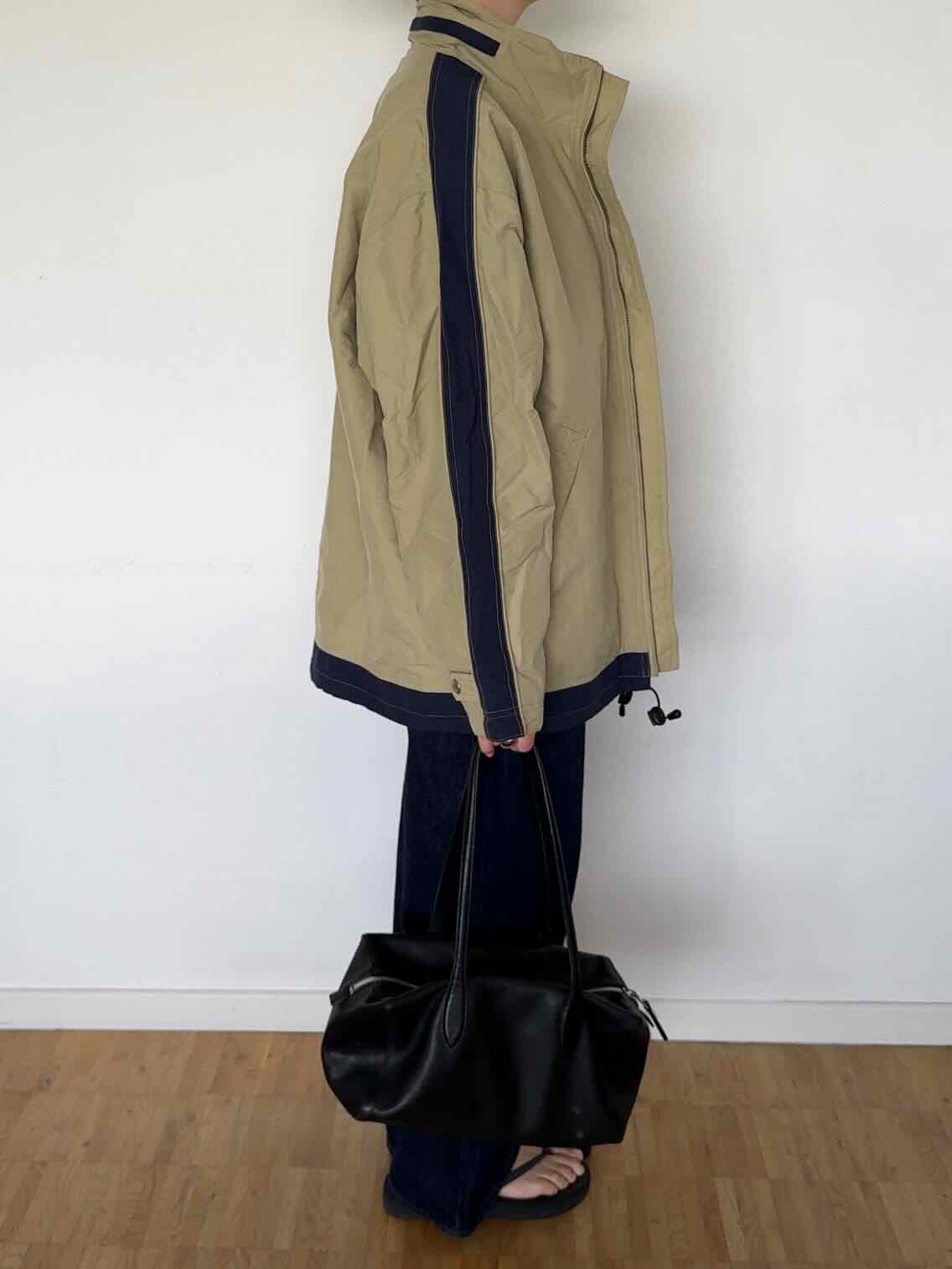 Vintage Herren Jacke - Beige / Dunkelblau