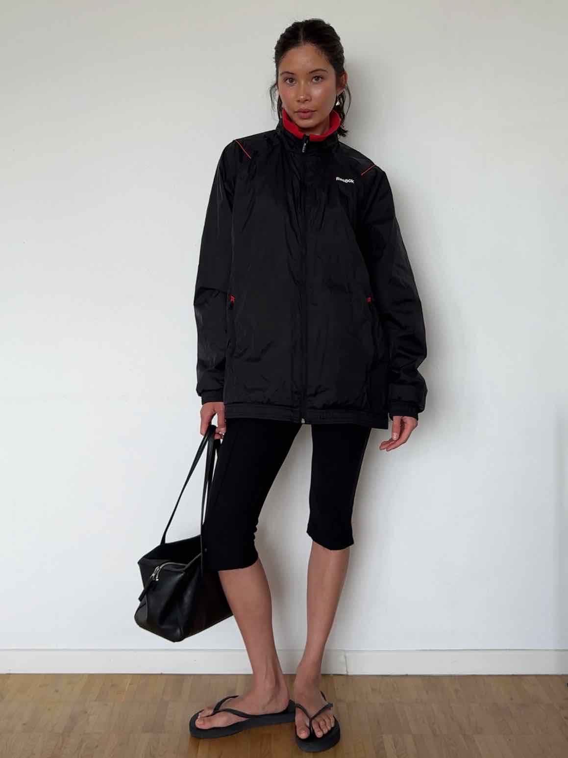 Vintage Reebok Sportswear Jacke - Schwarz/Rot
